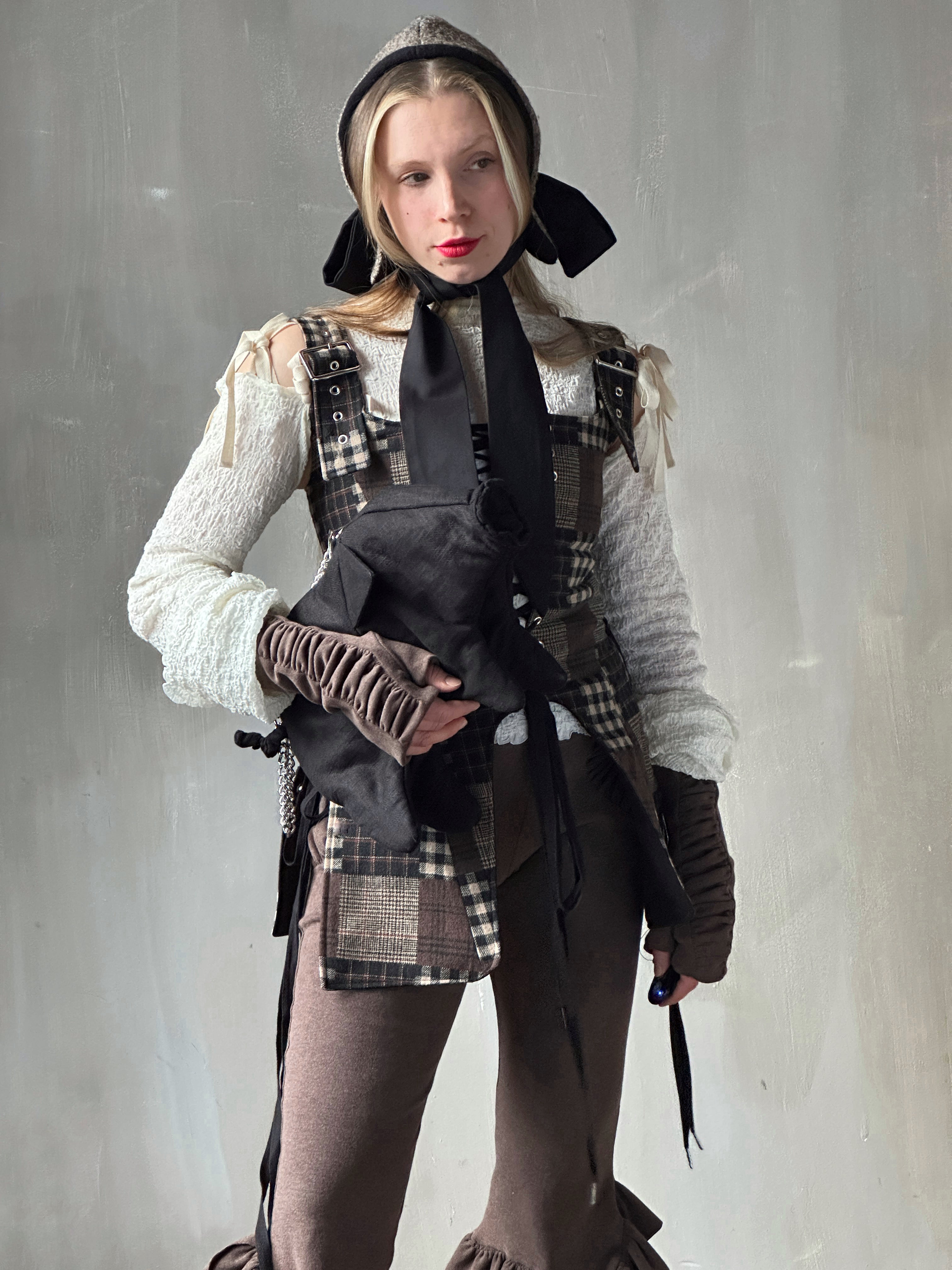 Winter '26: Spangenhelm Bonnet in Oatmeal Boiled Wool Pre-Order)