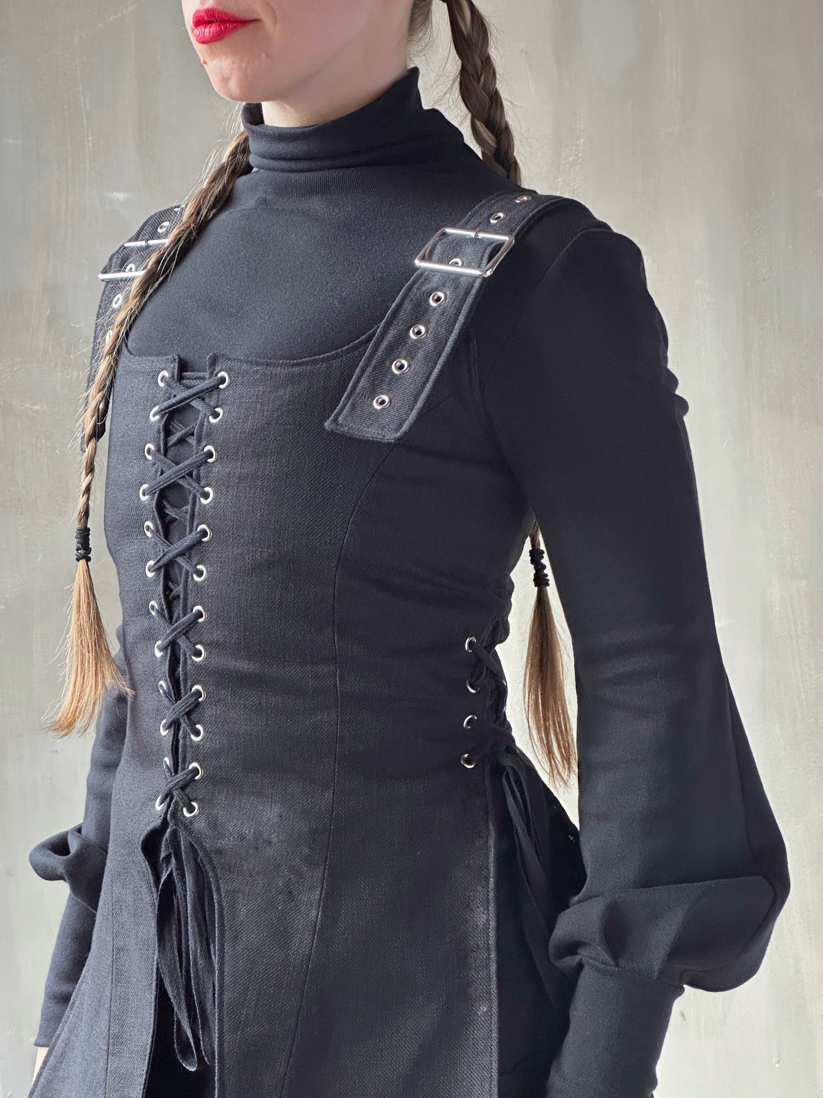 Winter '26: Pinafore Corset Vest in Ramie Twill (Pre-Order)