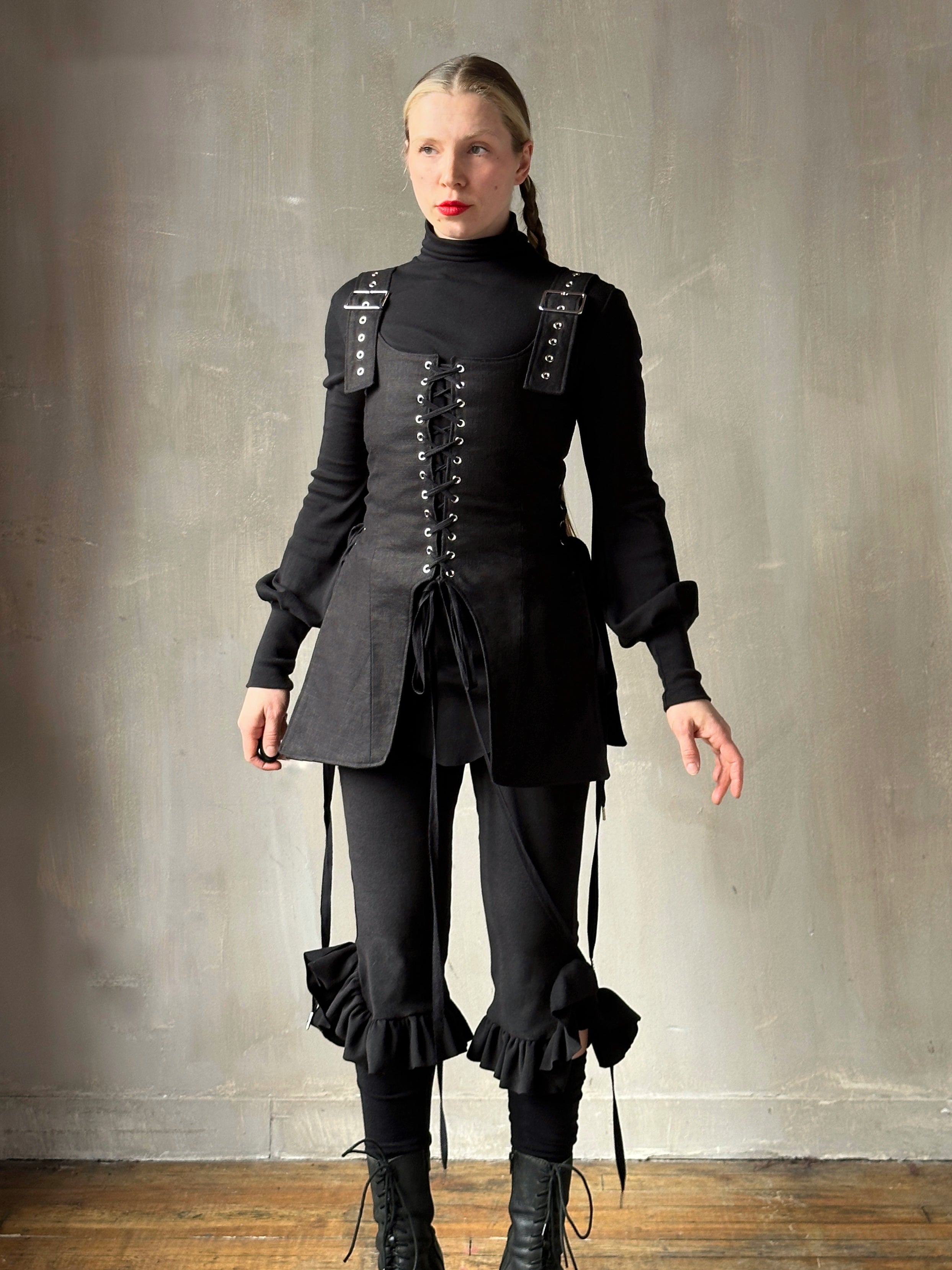 Winter '26: Pinafore Corset Vest in Ramie Twill (Pre-Order)