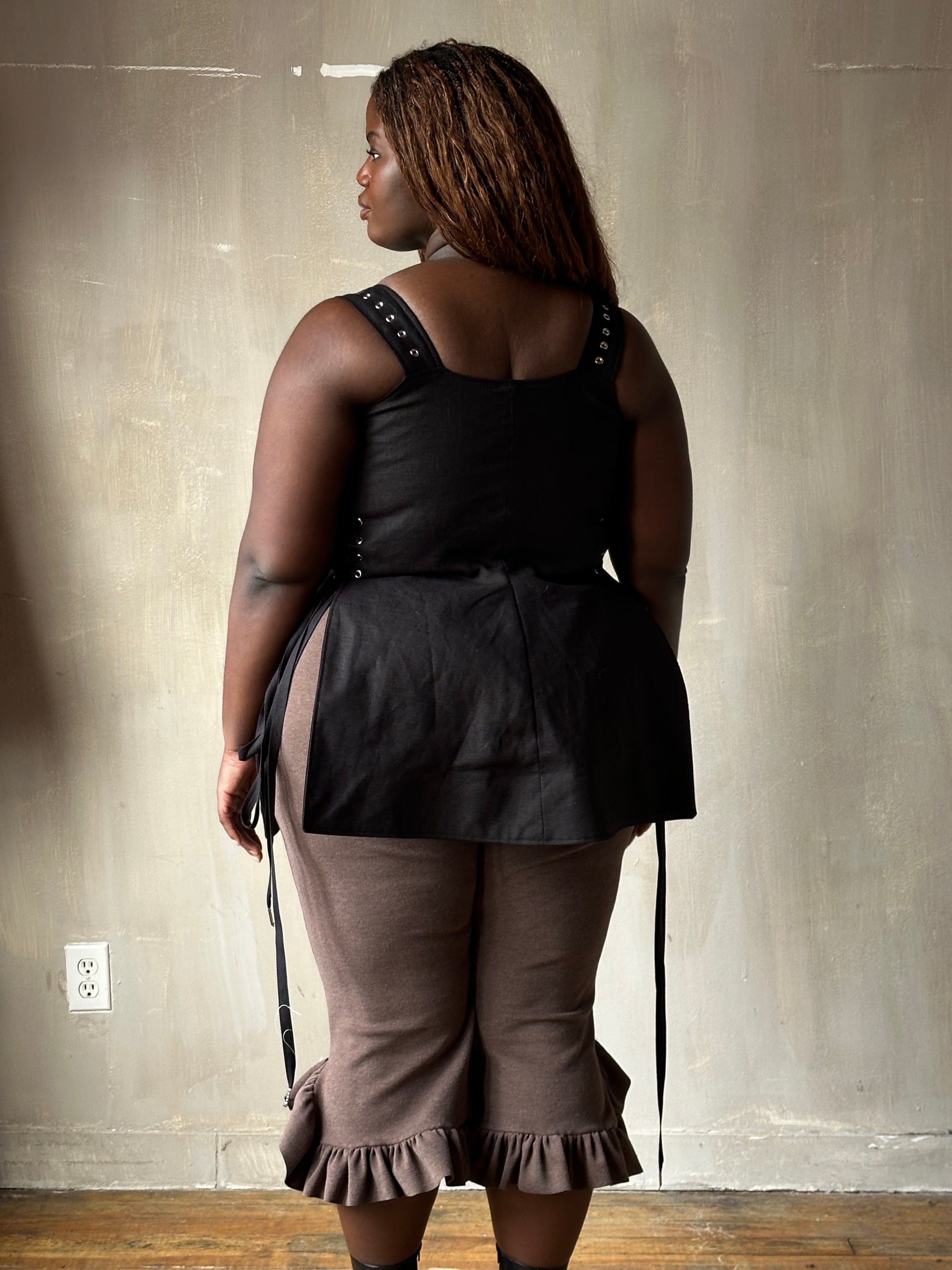 Winter '26: Pinafore Corset Vest in Ramie Twill (Pre-Order)