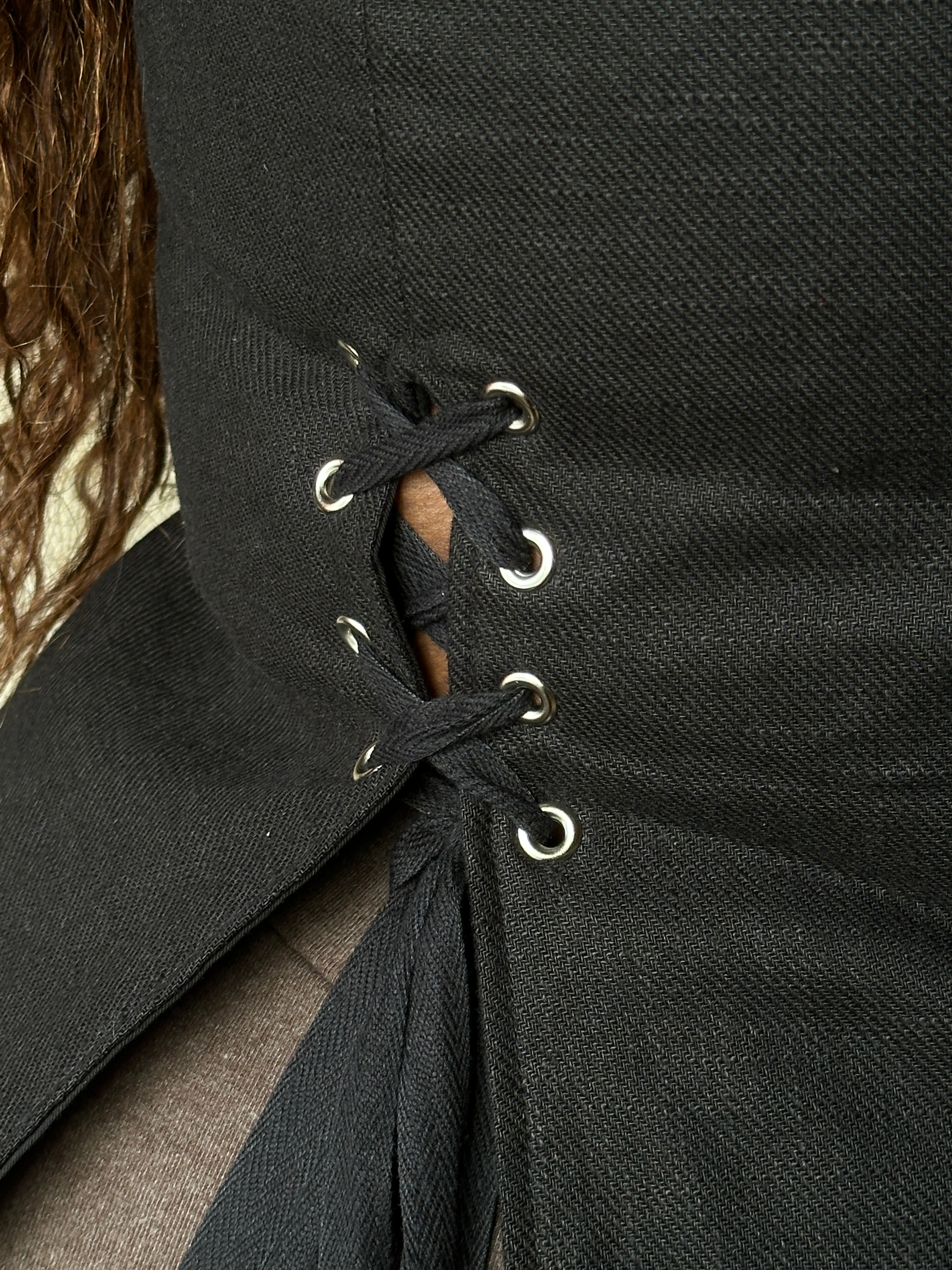 Winter '26: Pinafore Corset Vest in Ramie Twill (Pre-Order)