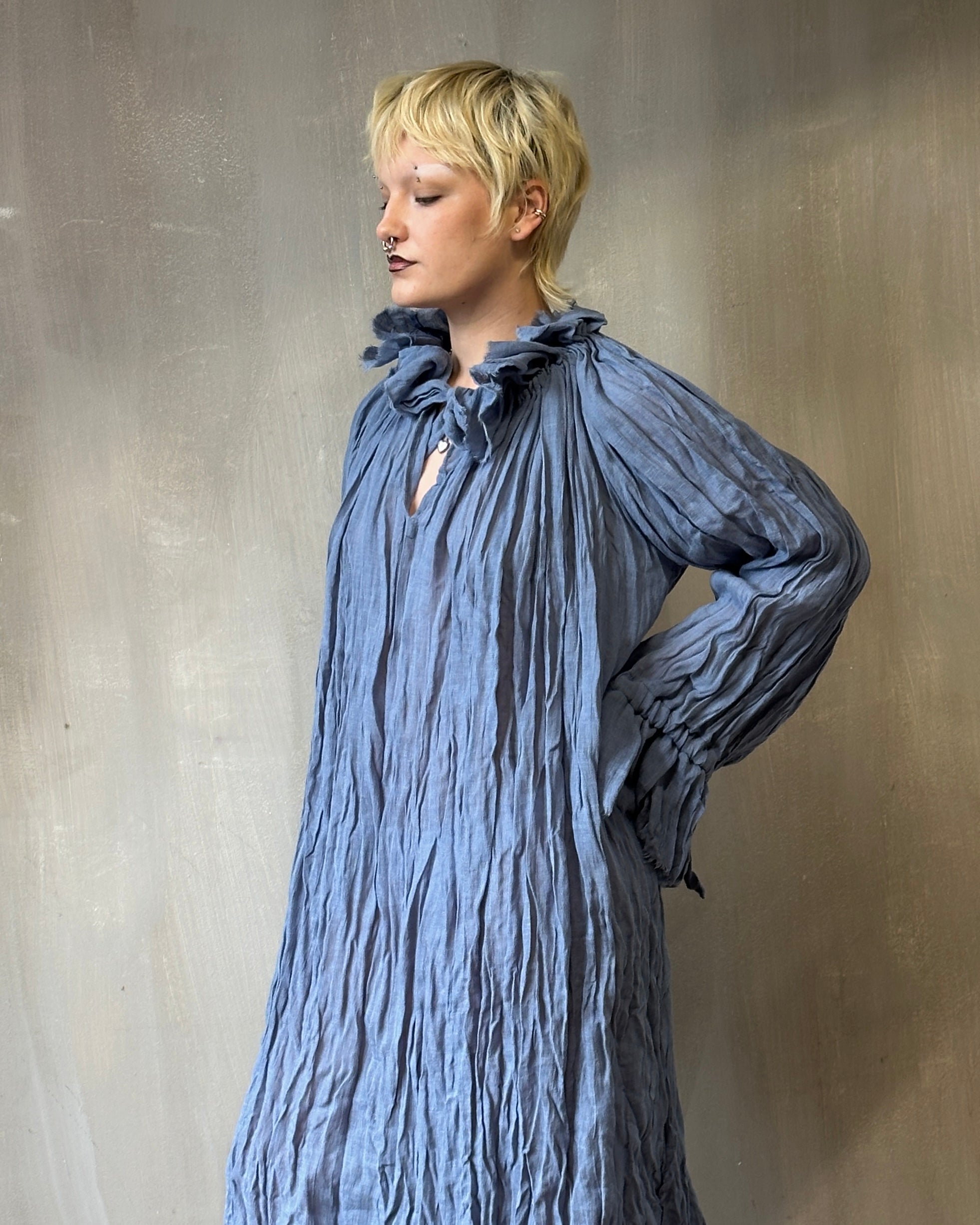 Sample Sale: Ultra Maxi Alchemist Chemise in Blue