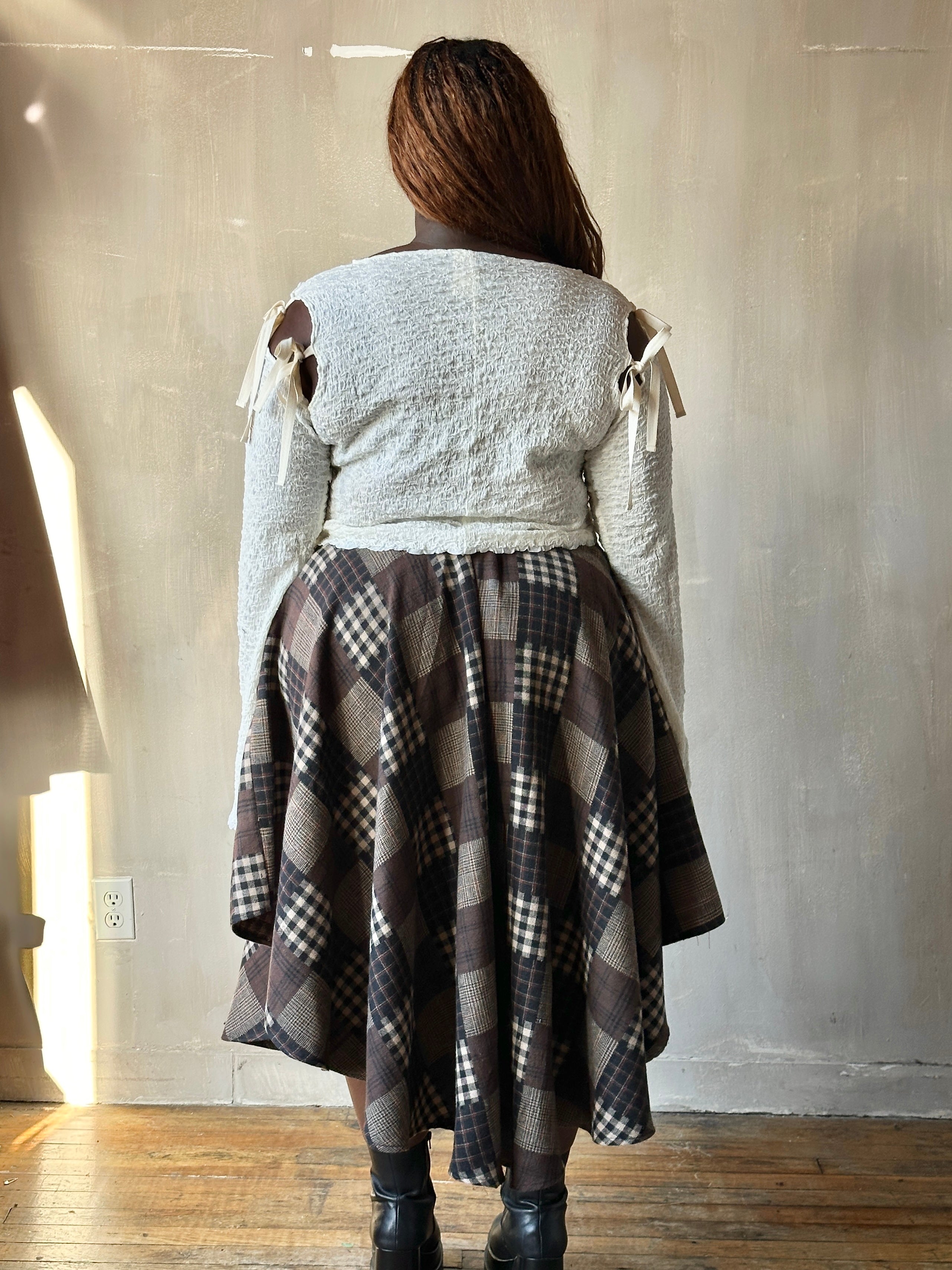 Winter '26: Pastorale Skirt in Patchwork Plaid Cotton (Pre-Order)