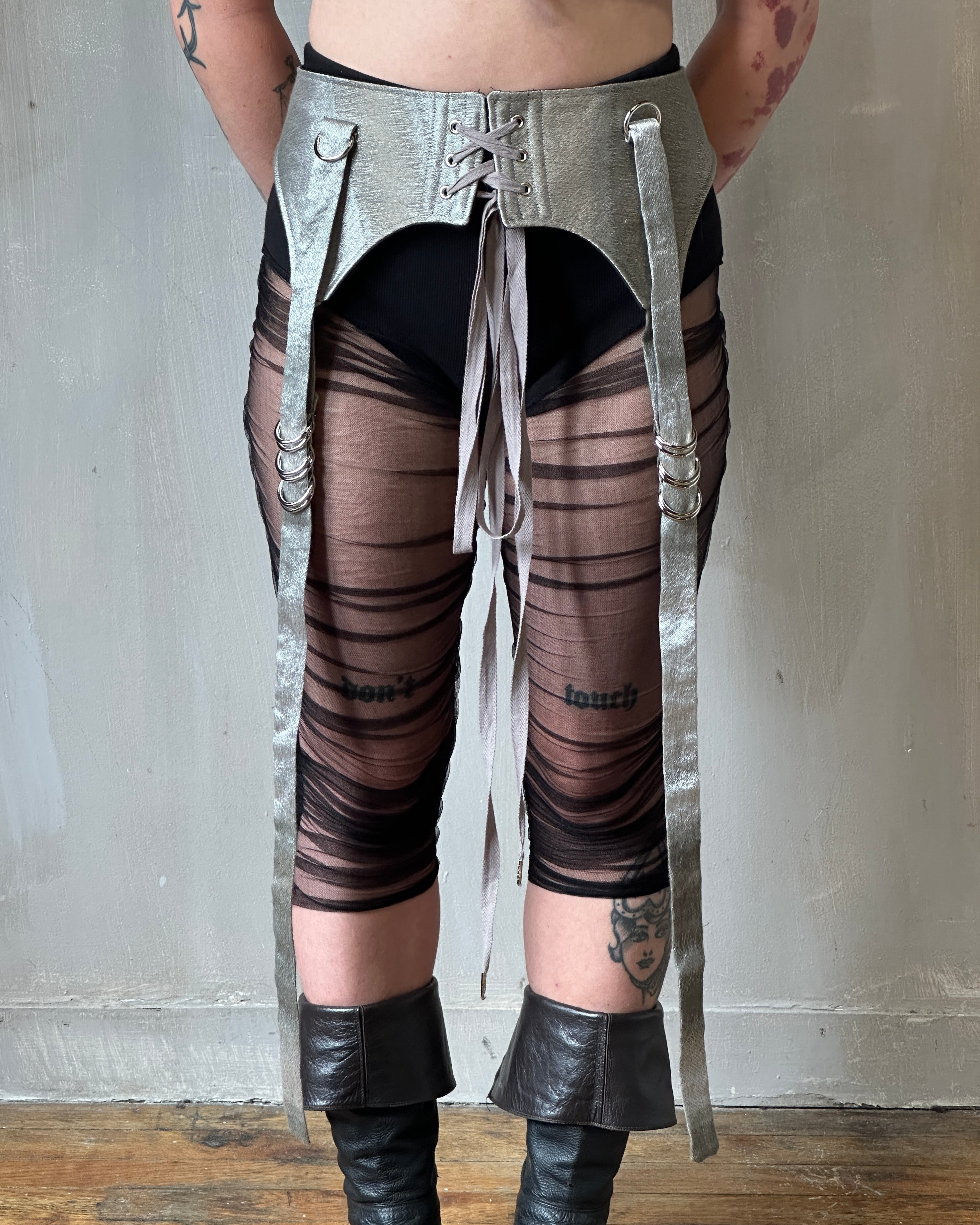 Sample Sale: Silver Garter/Belt for Skirts (Size I & II)