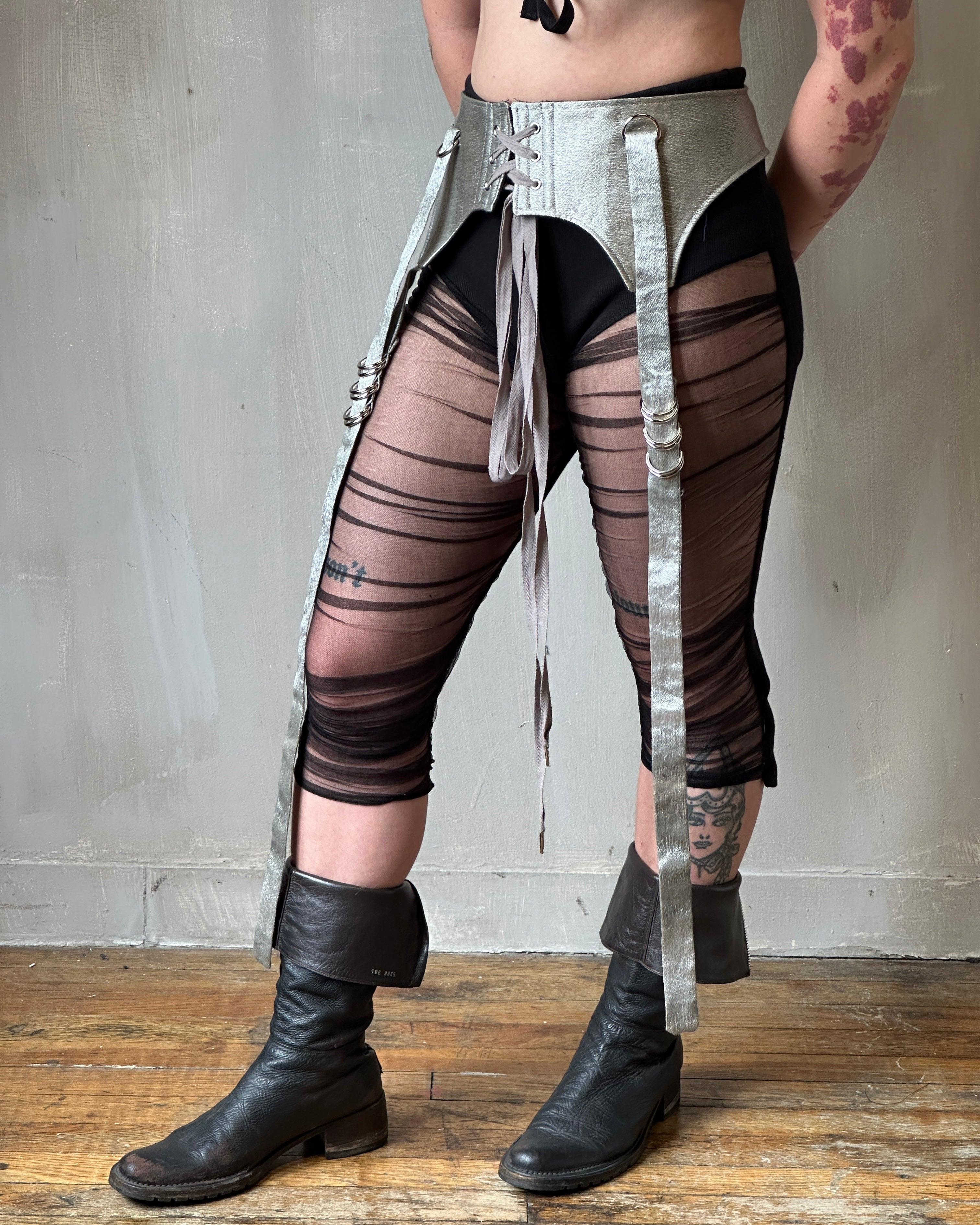 Sample Sale: Silver Garter/Belt for Skirts (Size I & II)
