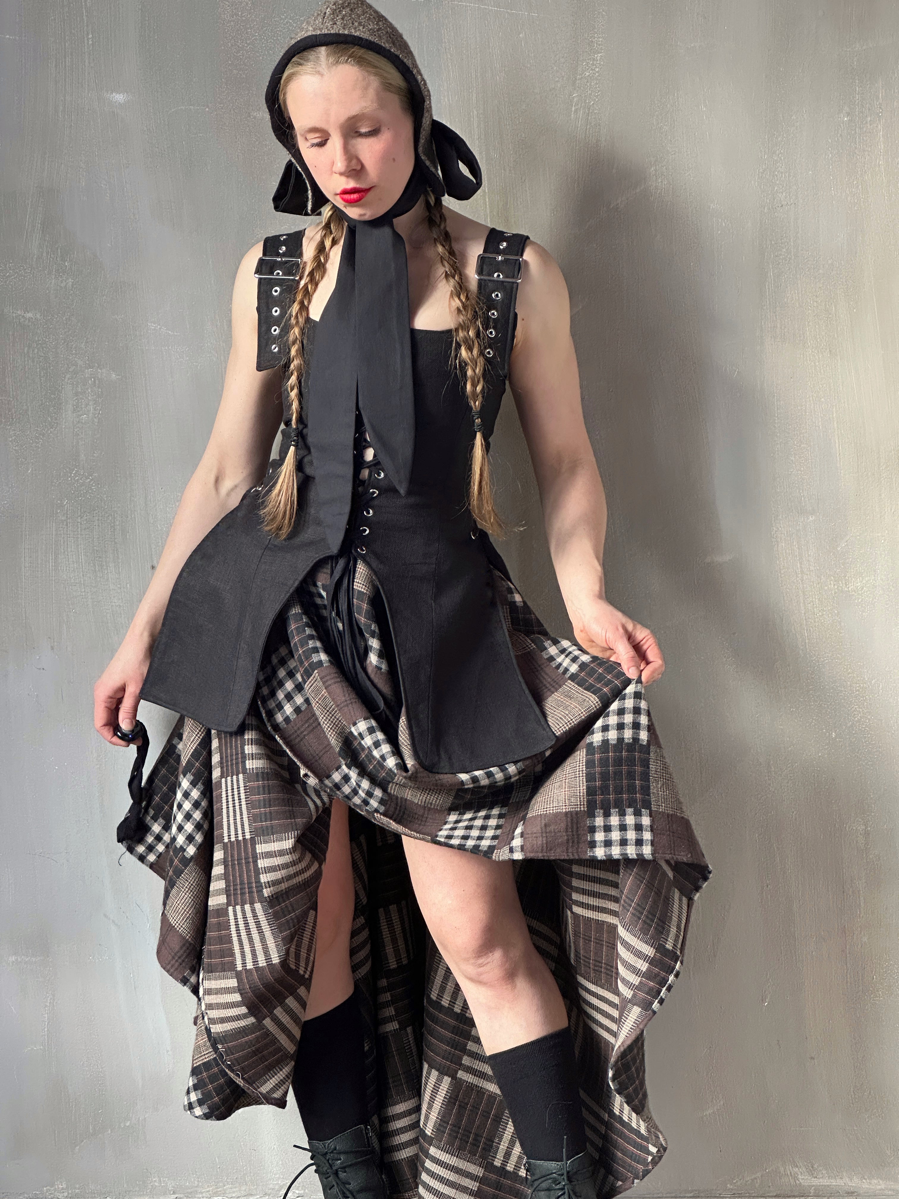 Winter '26: Pinafore Corset Vest in Ramie Twill (Pre-Order)