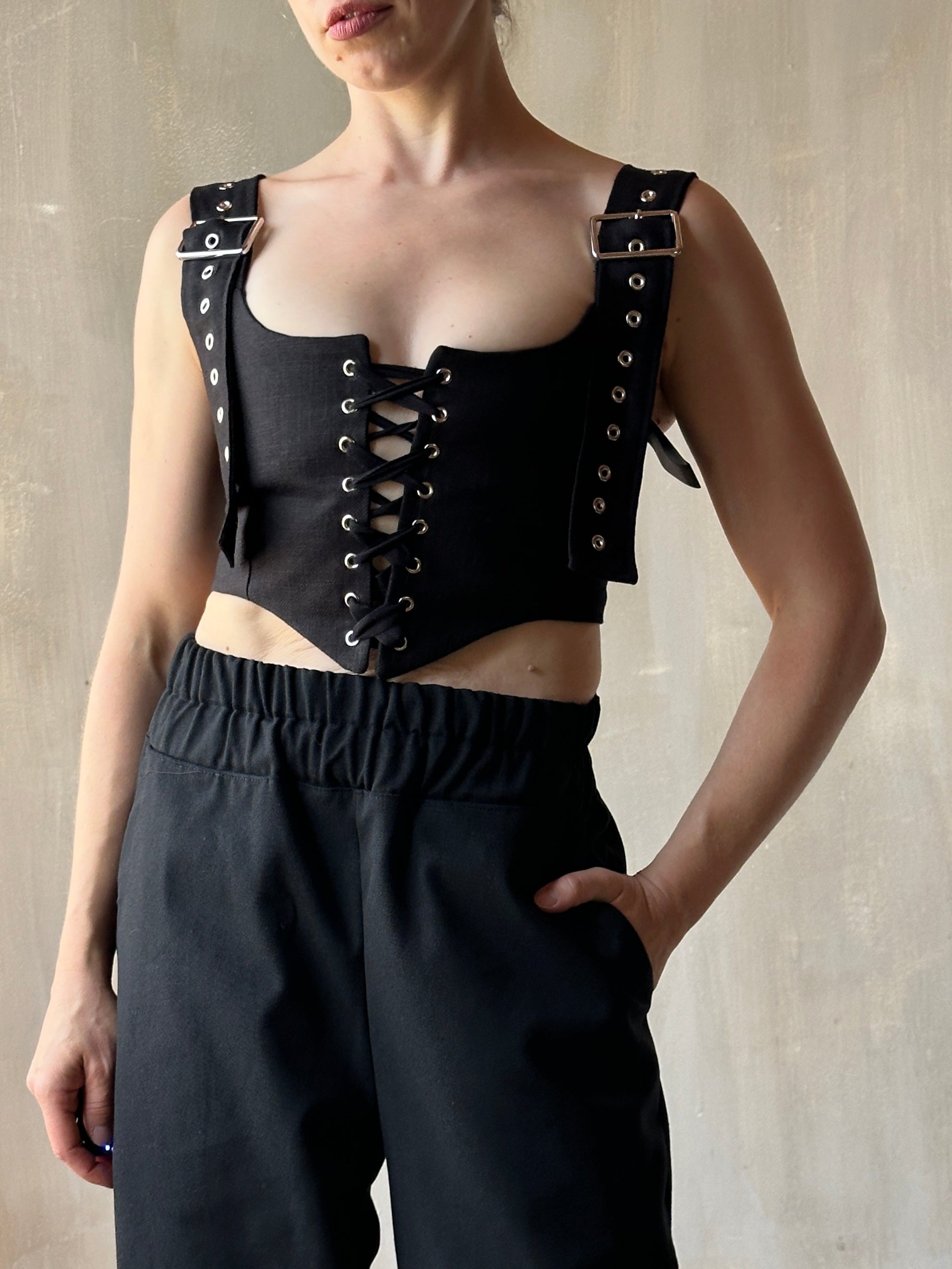 FW25: Buckle Corset Vest (Pre-Order)