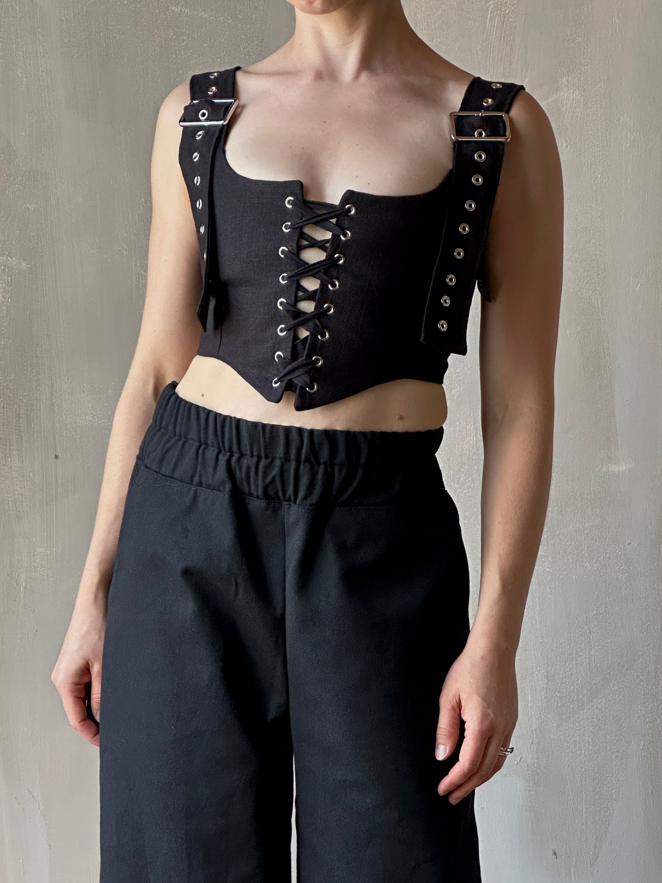FW25: Buckle Corset Vest