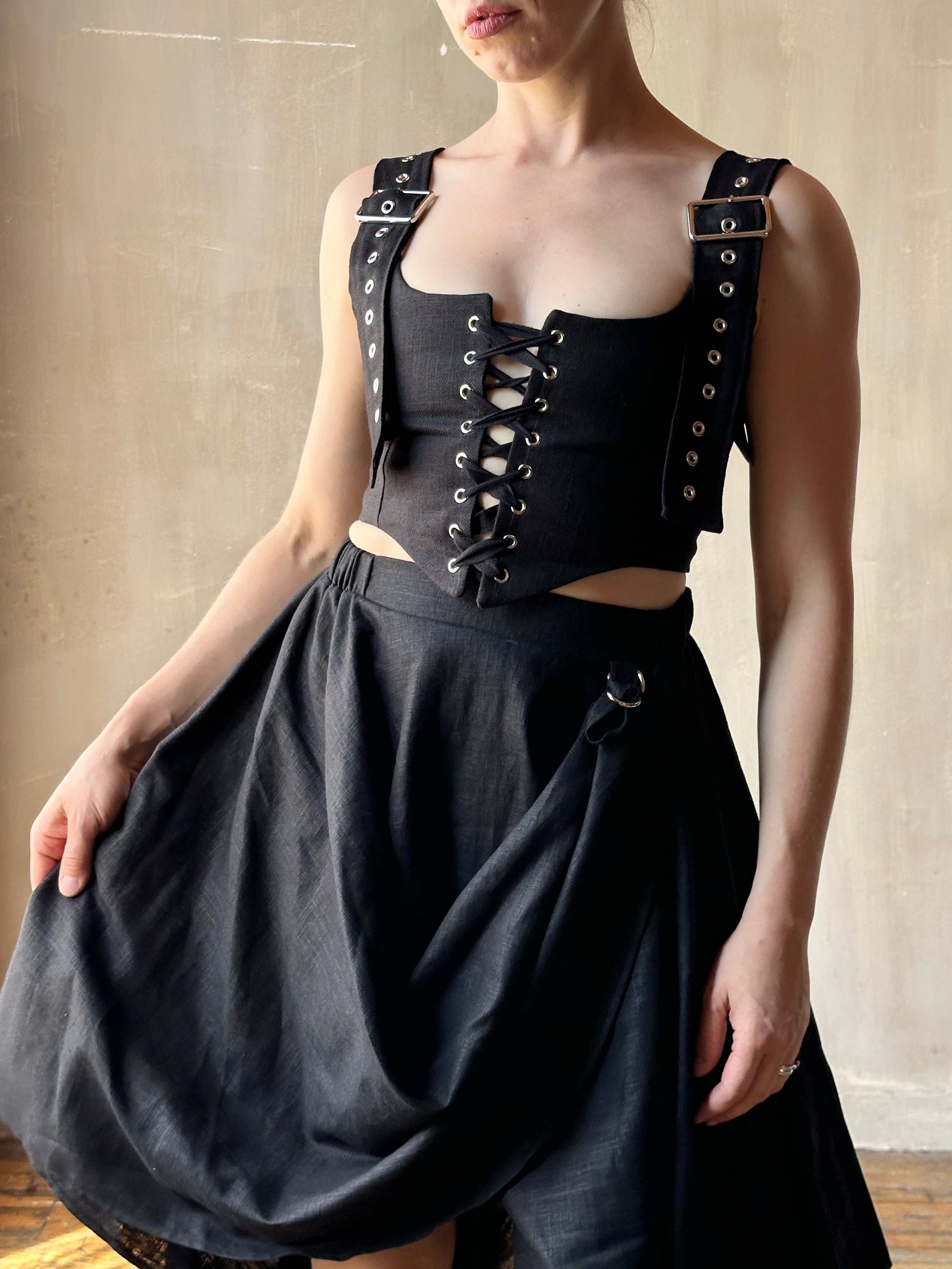 FW25: Buckle Corset Vest (Pre-Order)