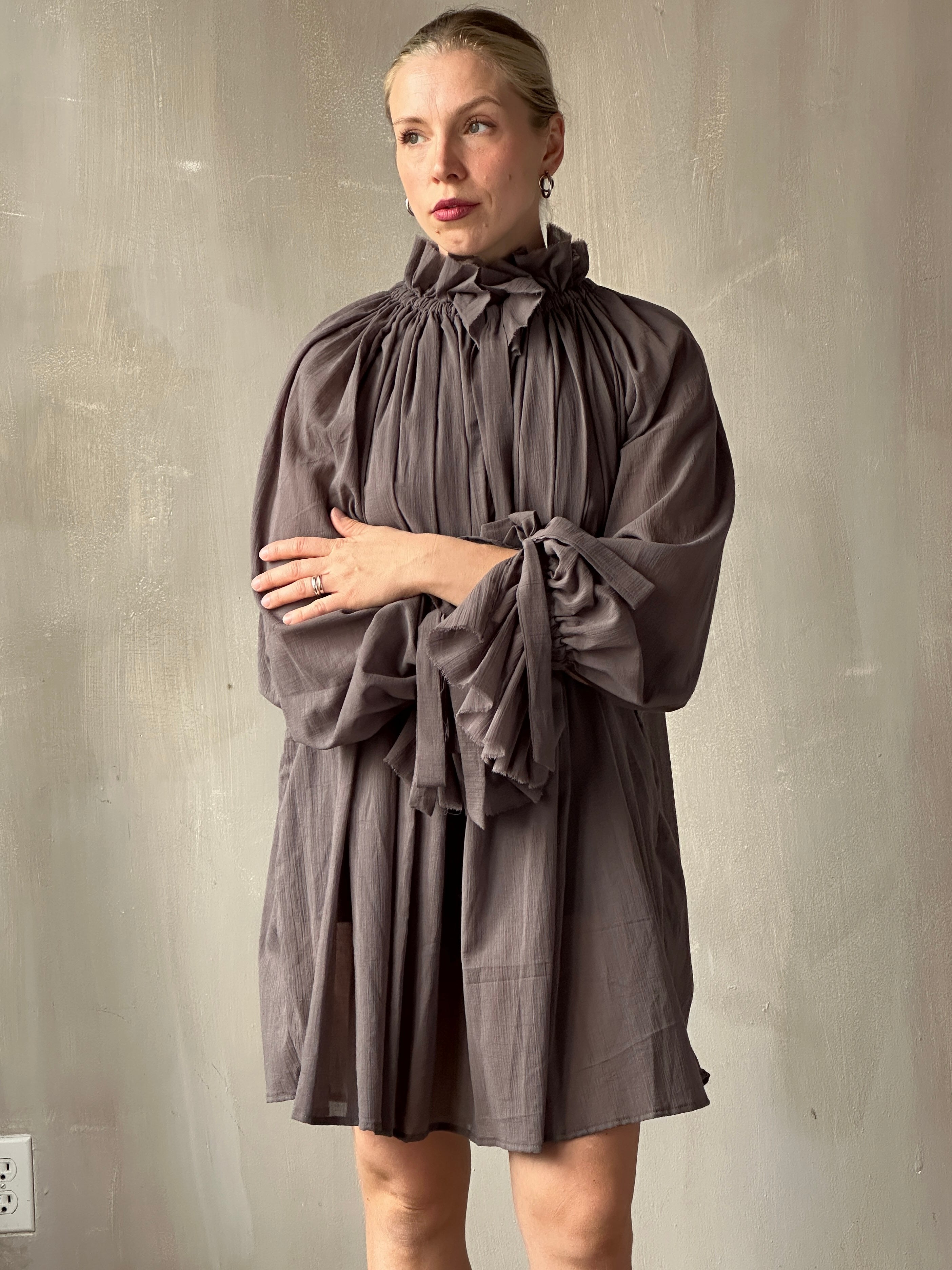 FW25: Alchemist Chemise in Lavender Ash Cotton Voile (Pre-Order)