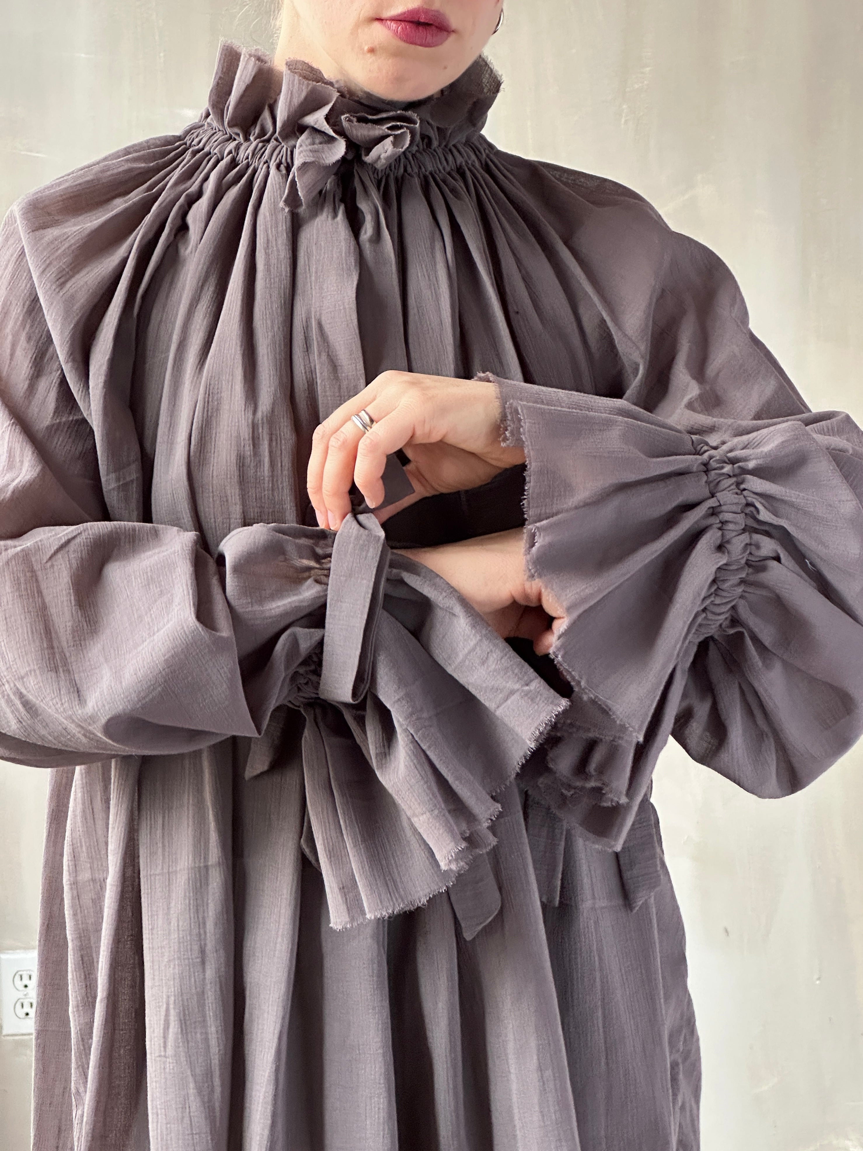 FW25: Alchemist Chemise in Lavender Ash Cotton Voile (Pre-Order)