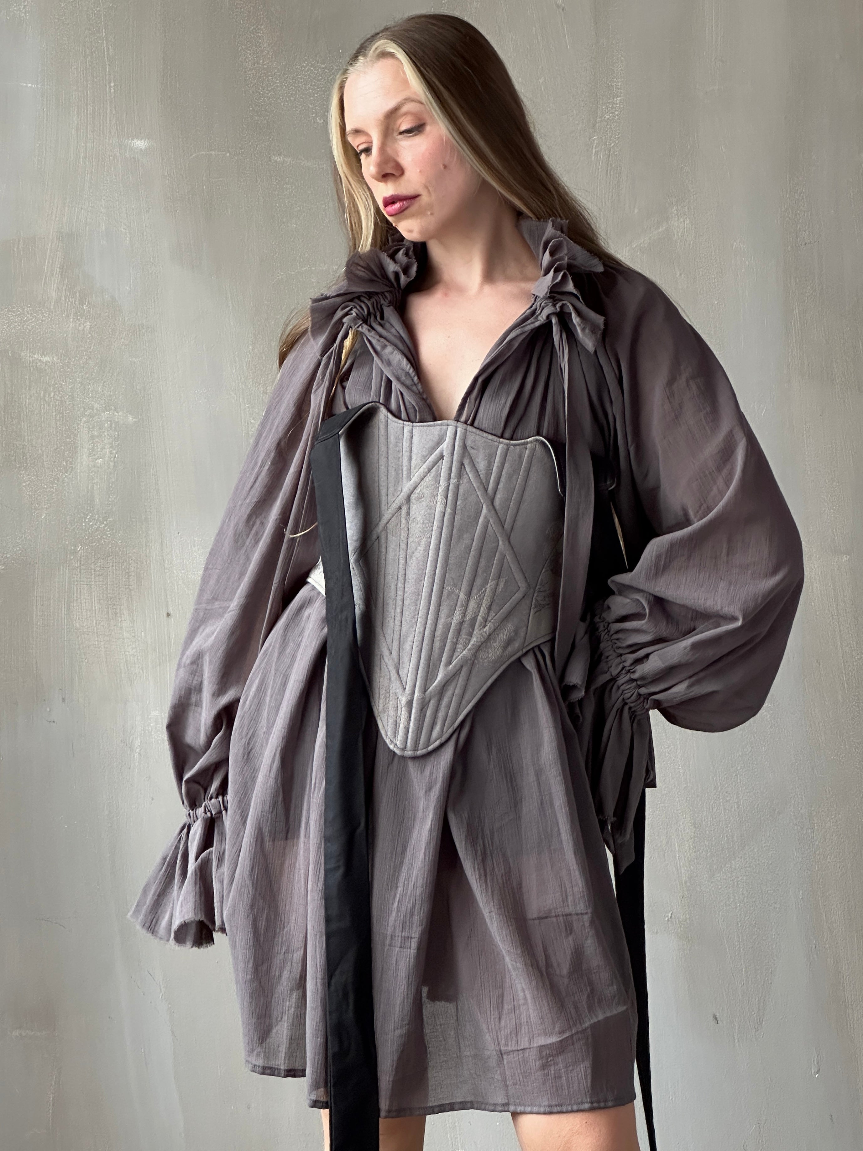 FW25: Alchemist Chemise in Lavender Ash Cotton Voile (Pre-Order)
