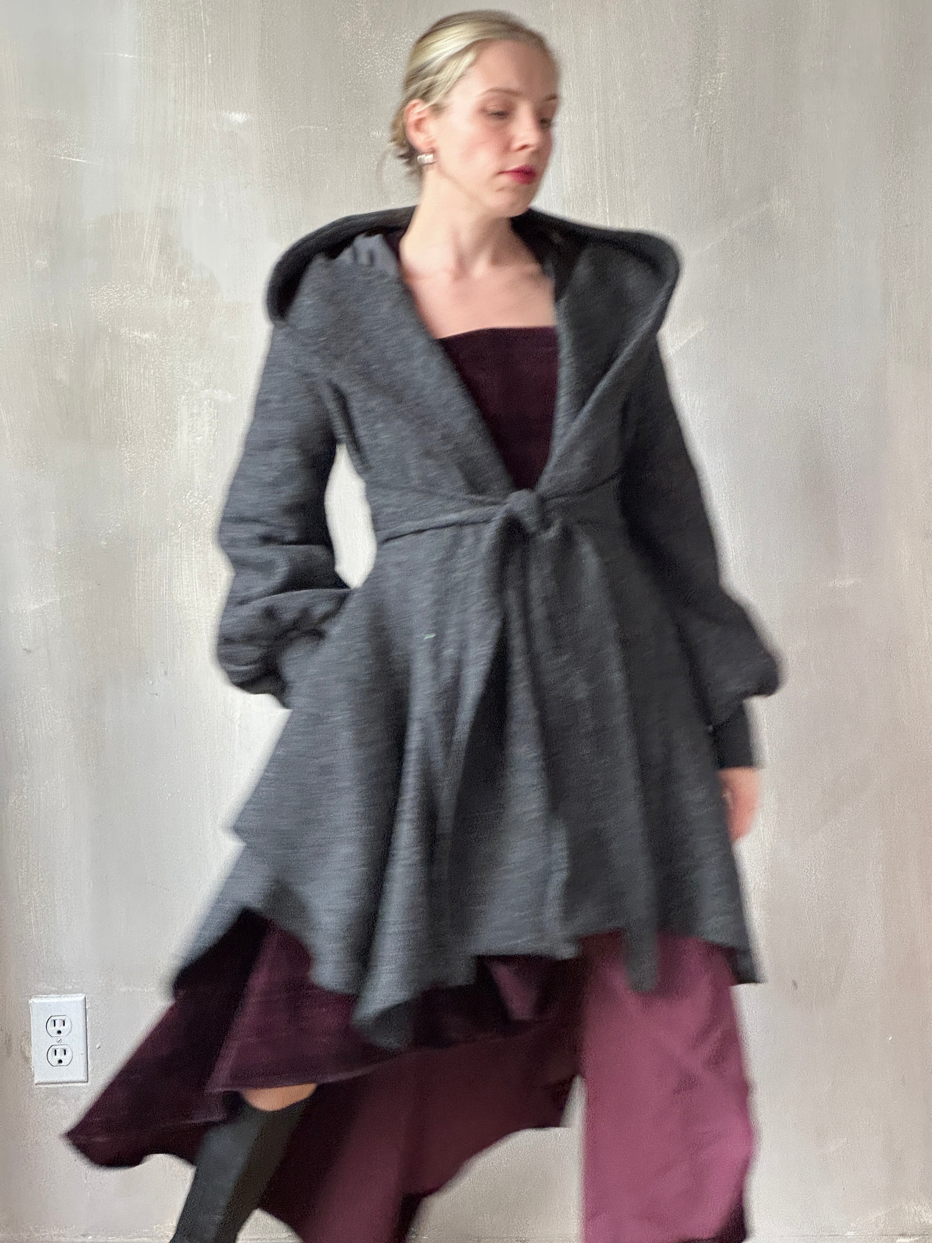 FW25: Tournure Jacket in Pure Wool (Charcoal, In Stock, Limited Edition)