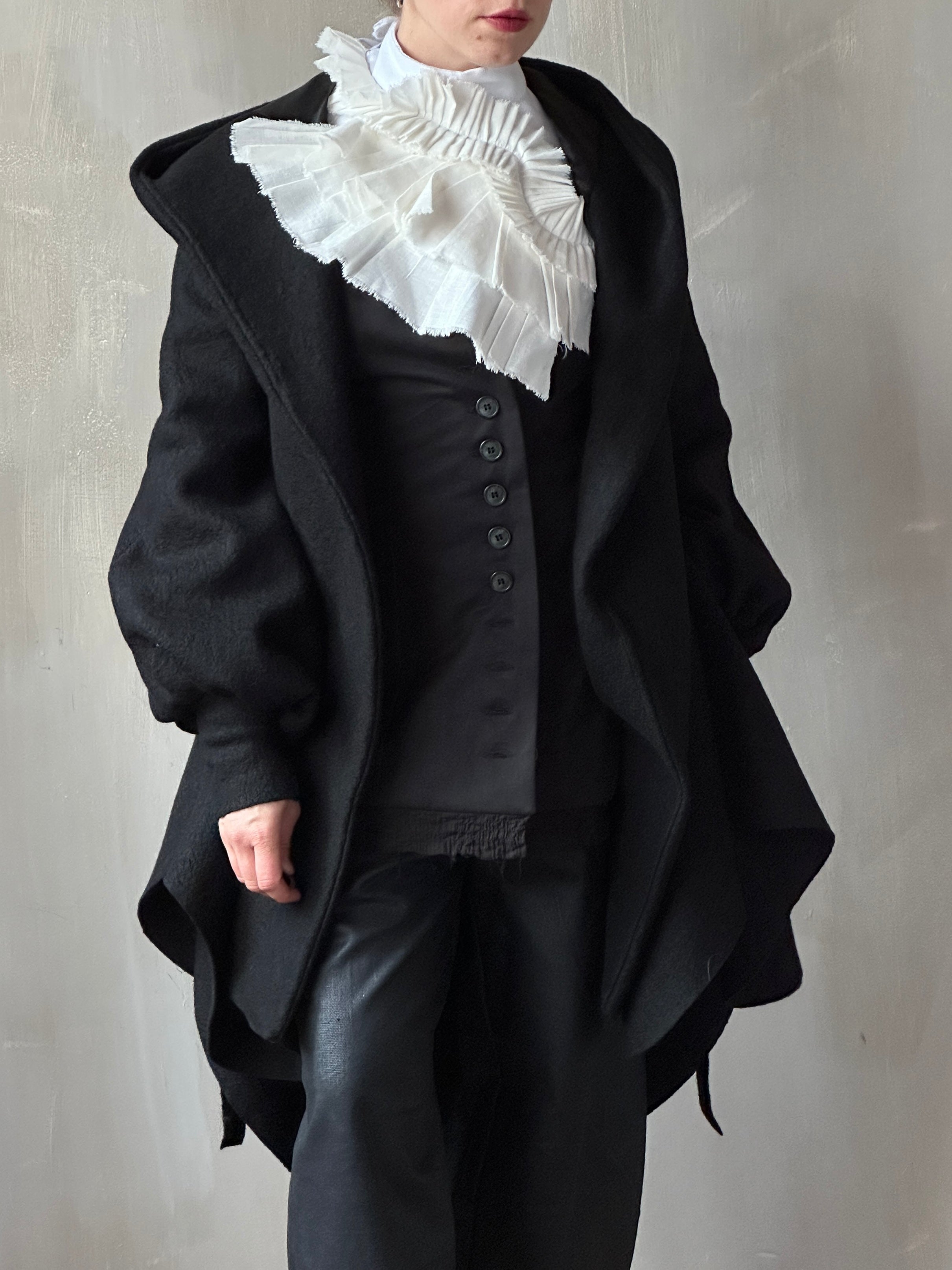 FW25: Tournure Jacket in Pure Wool (Black, In Stock, Limited Edition)