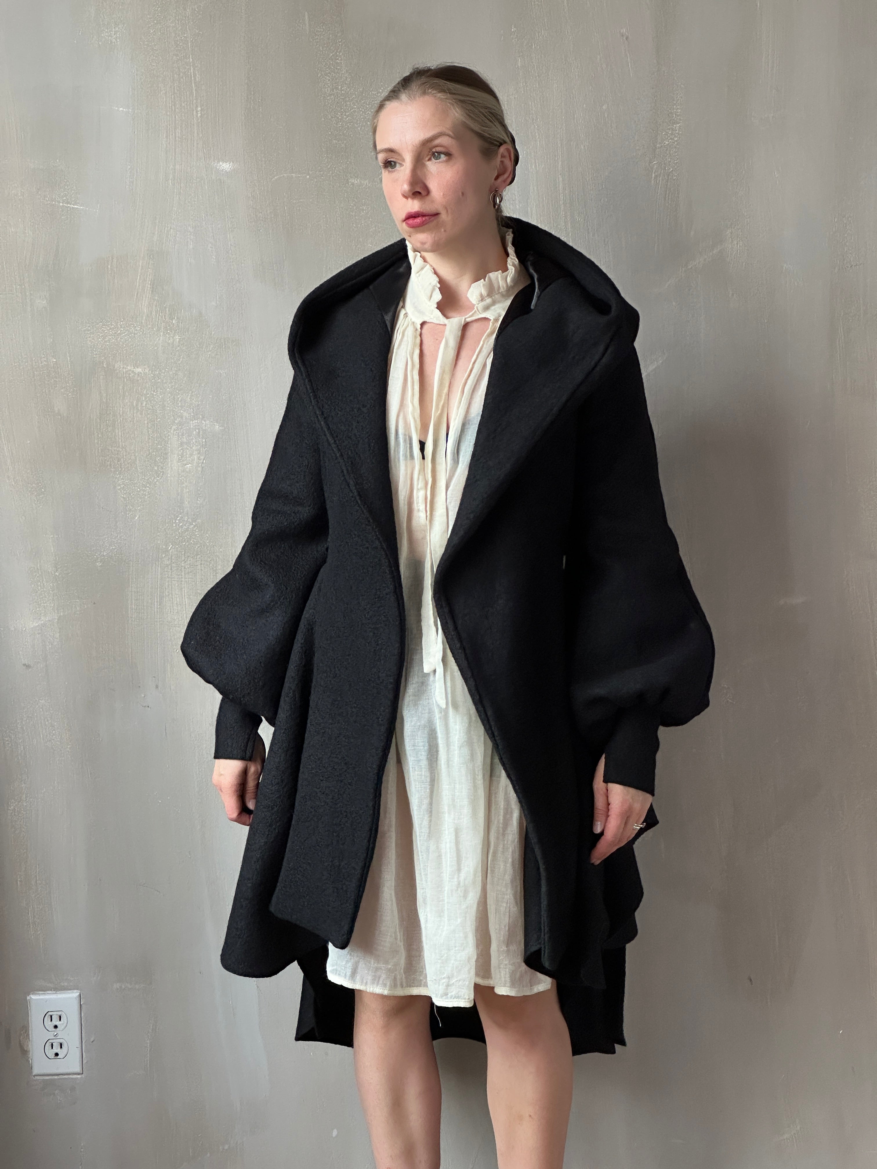 FW25: Tournure Jacket in Pure Wool (Black, In Stock, Limited Edition)