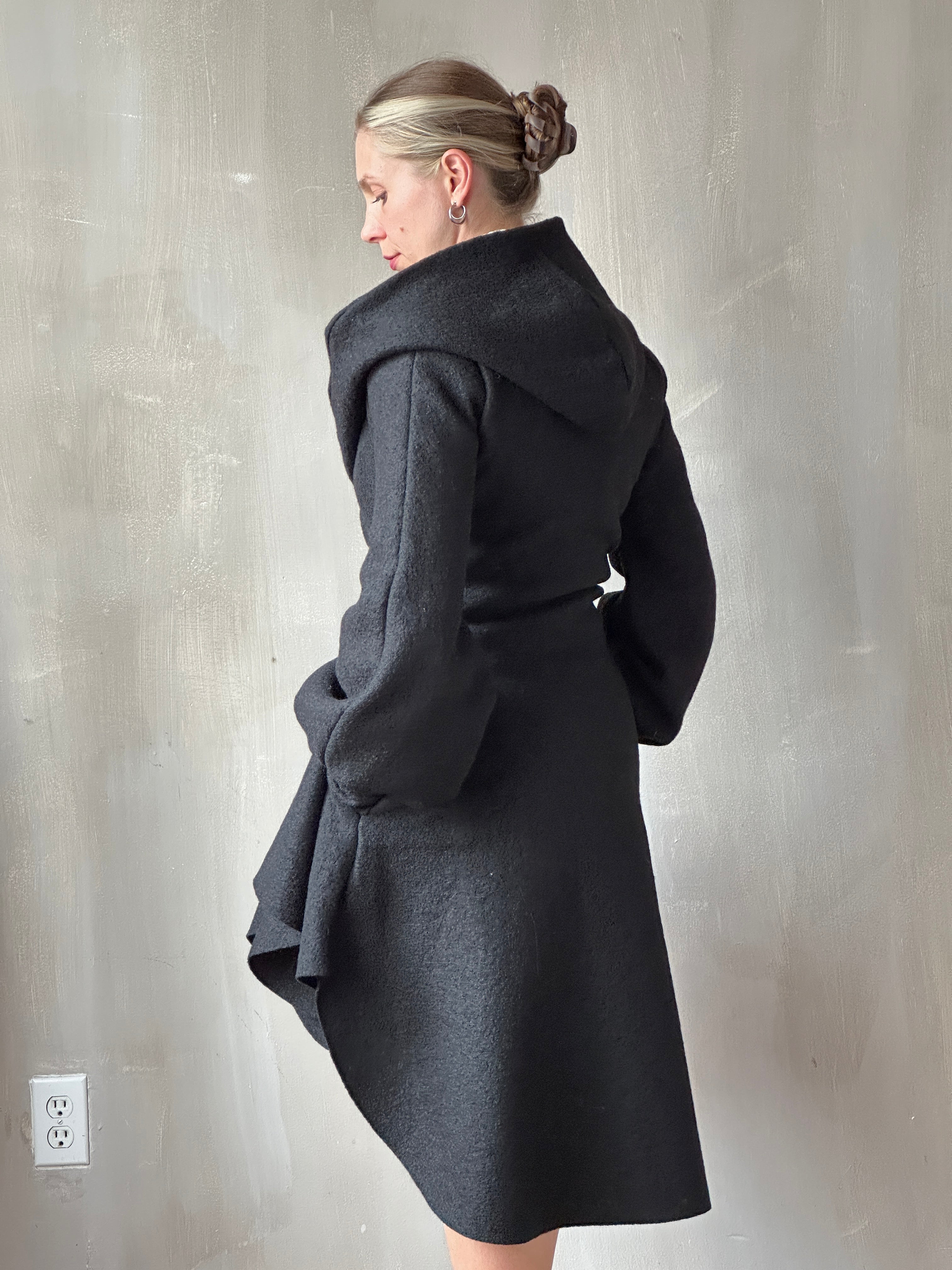 FW25: Tournure Jacket in Pure Wool (Black, In Stock, Limited Edition)