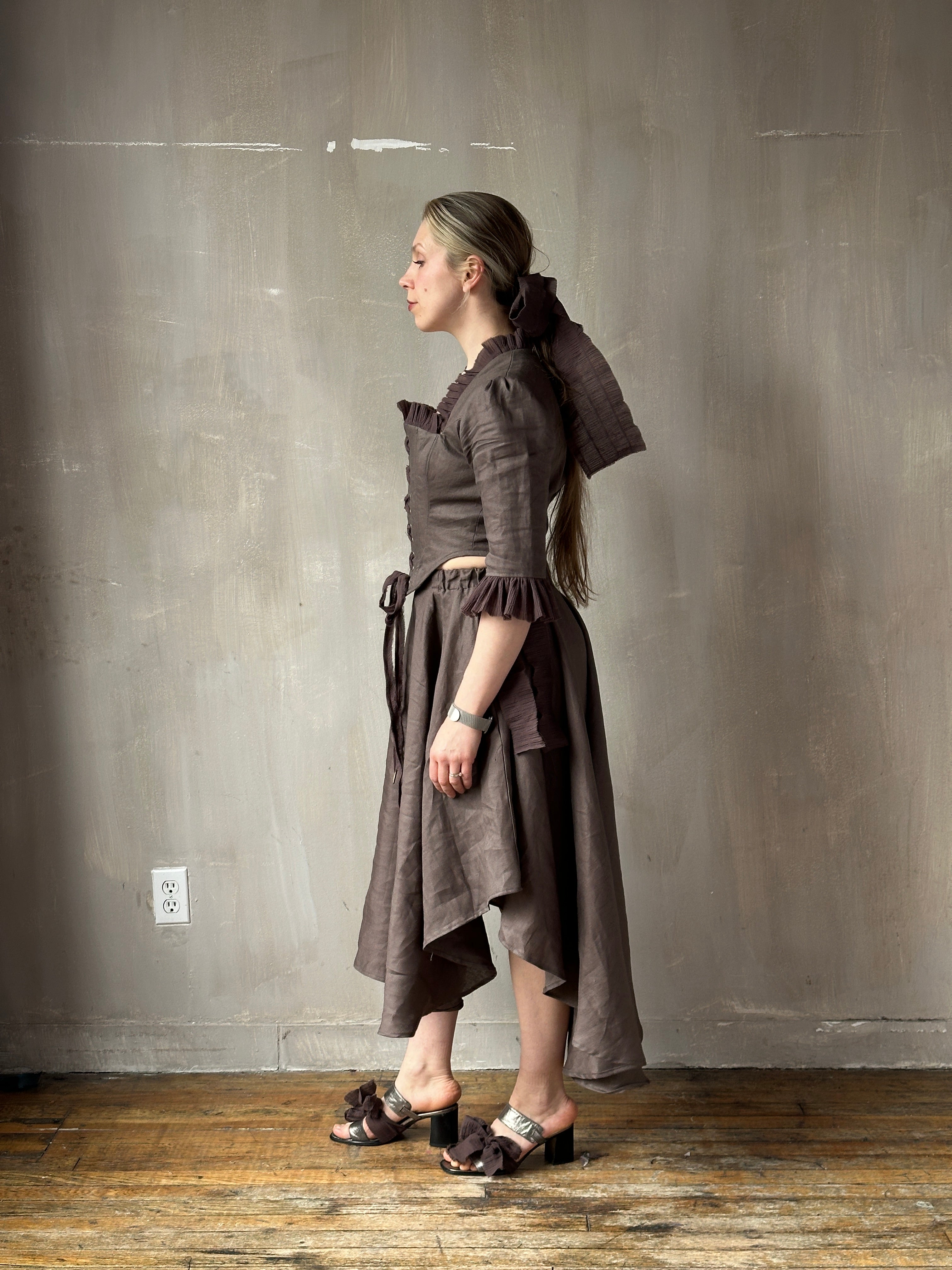 SS '26: Pastorale Set in Mauve Earth Linen (Pre-Order)