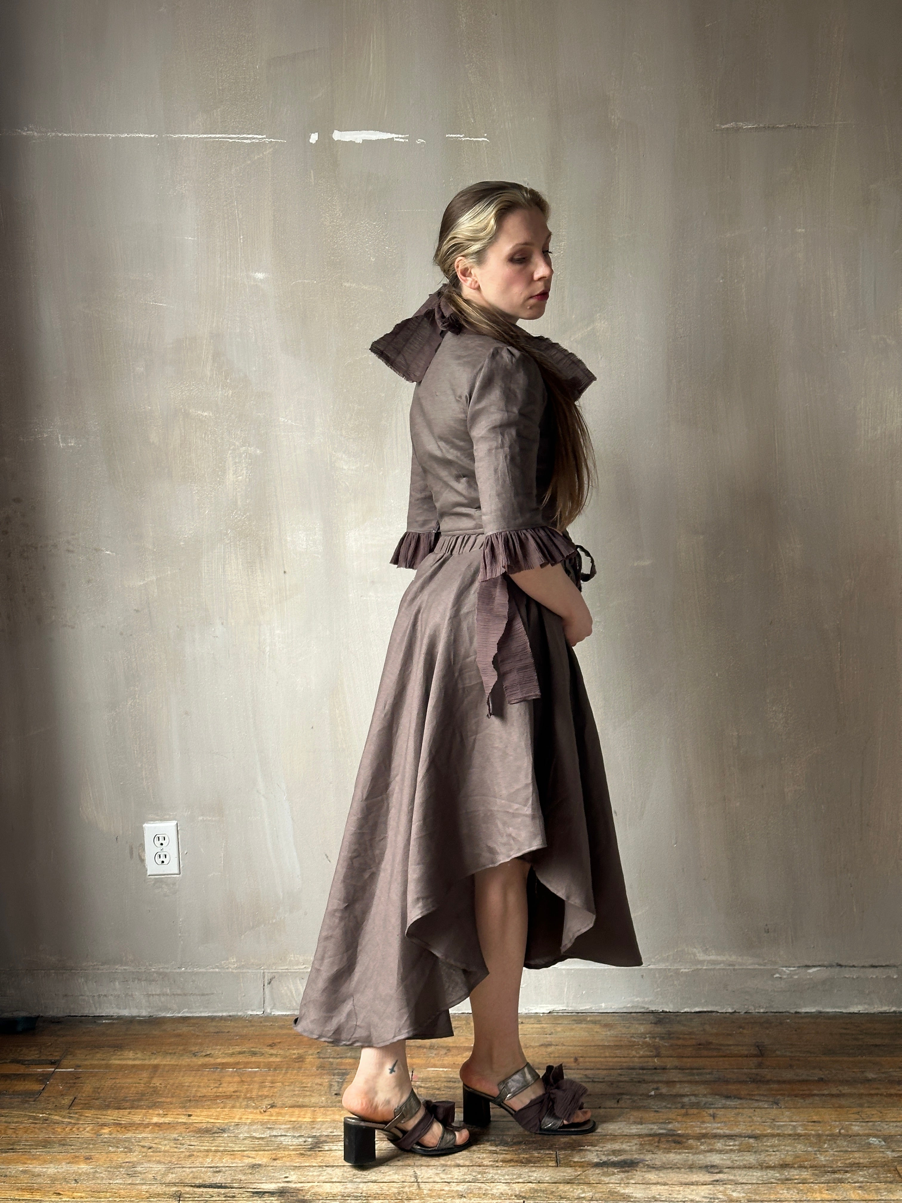 SS '26: Pastorale Set in Mauve Earth Linen (Pre-Order)
