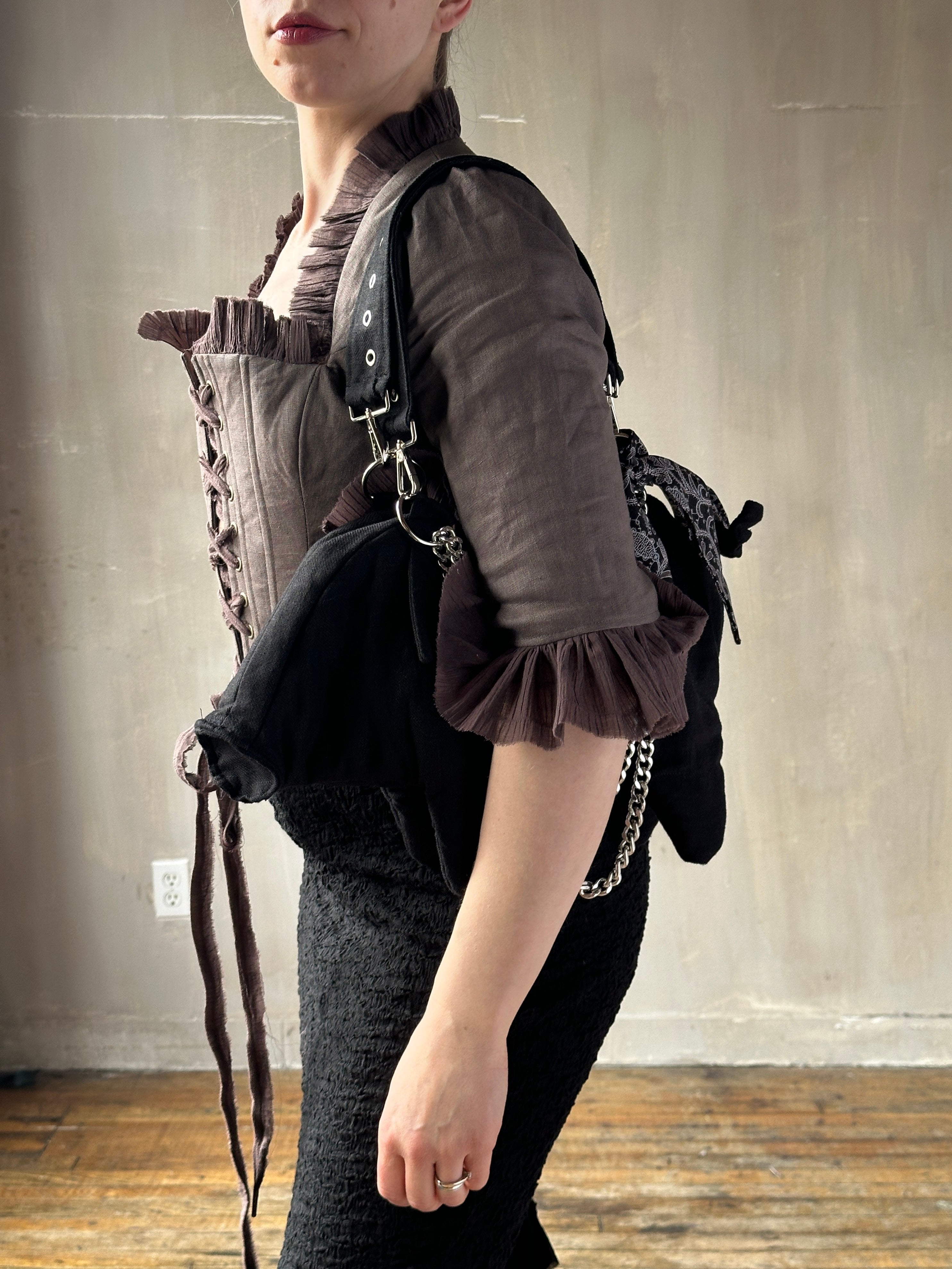 Spring '26: Pastorale Bodice in Mauve Earth Linen (Pre-Order, Limited Edition)