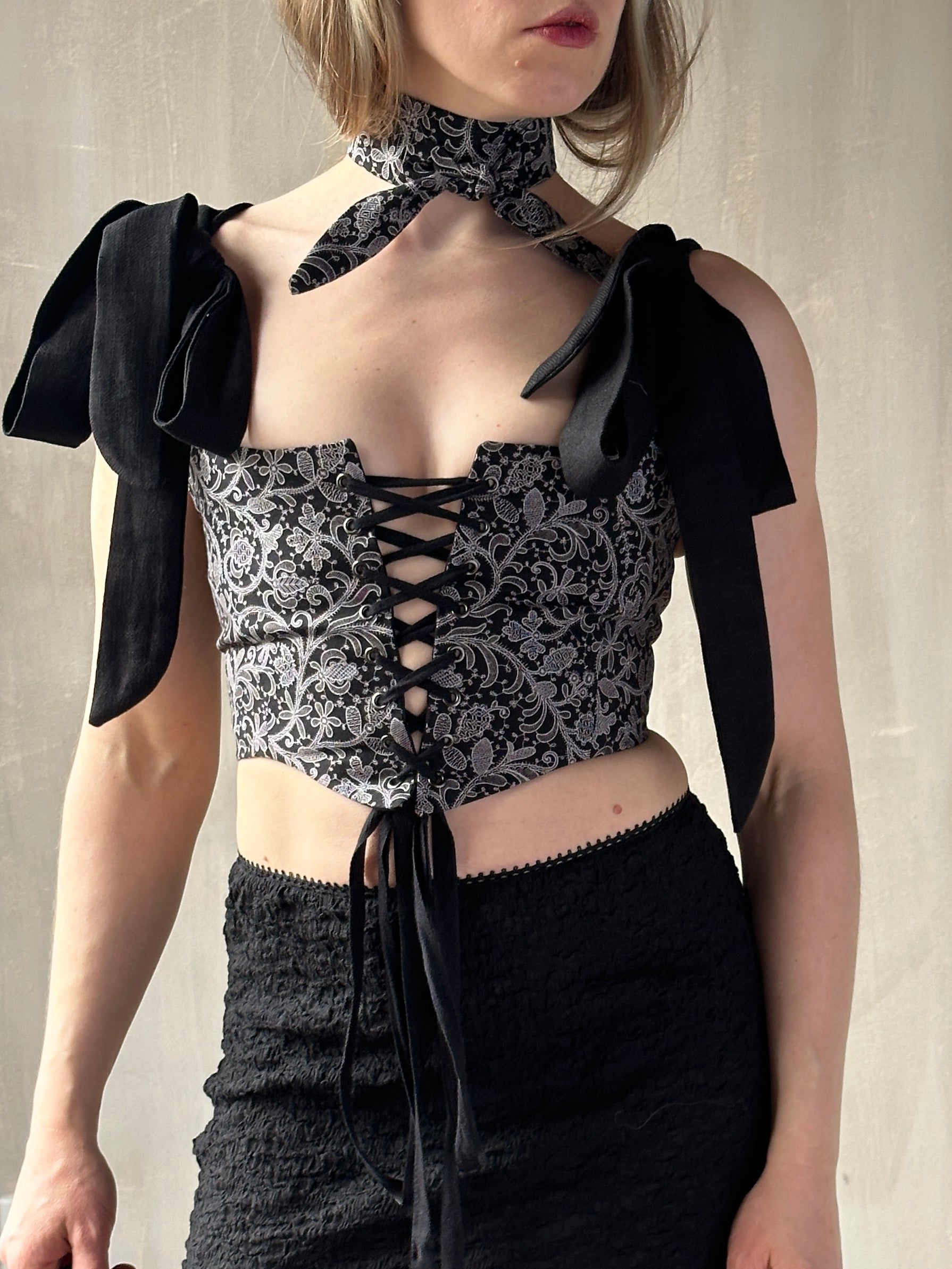 Spring '26: "Tattoo Lace"  Print Scarf (Pre-Order)