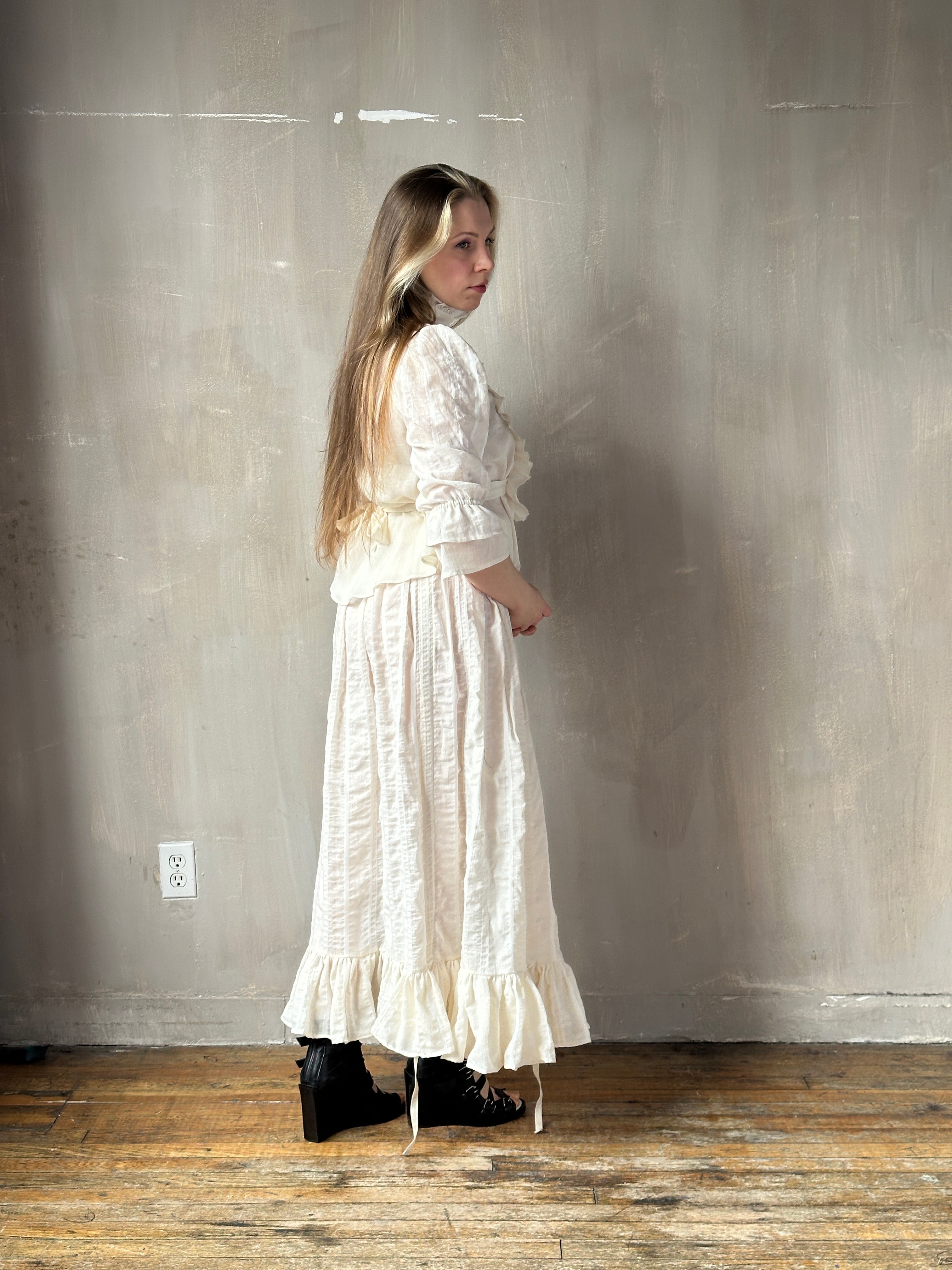 Spring '26: "Carmilla" Set in Ivory Stripe (Pre-Order)