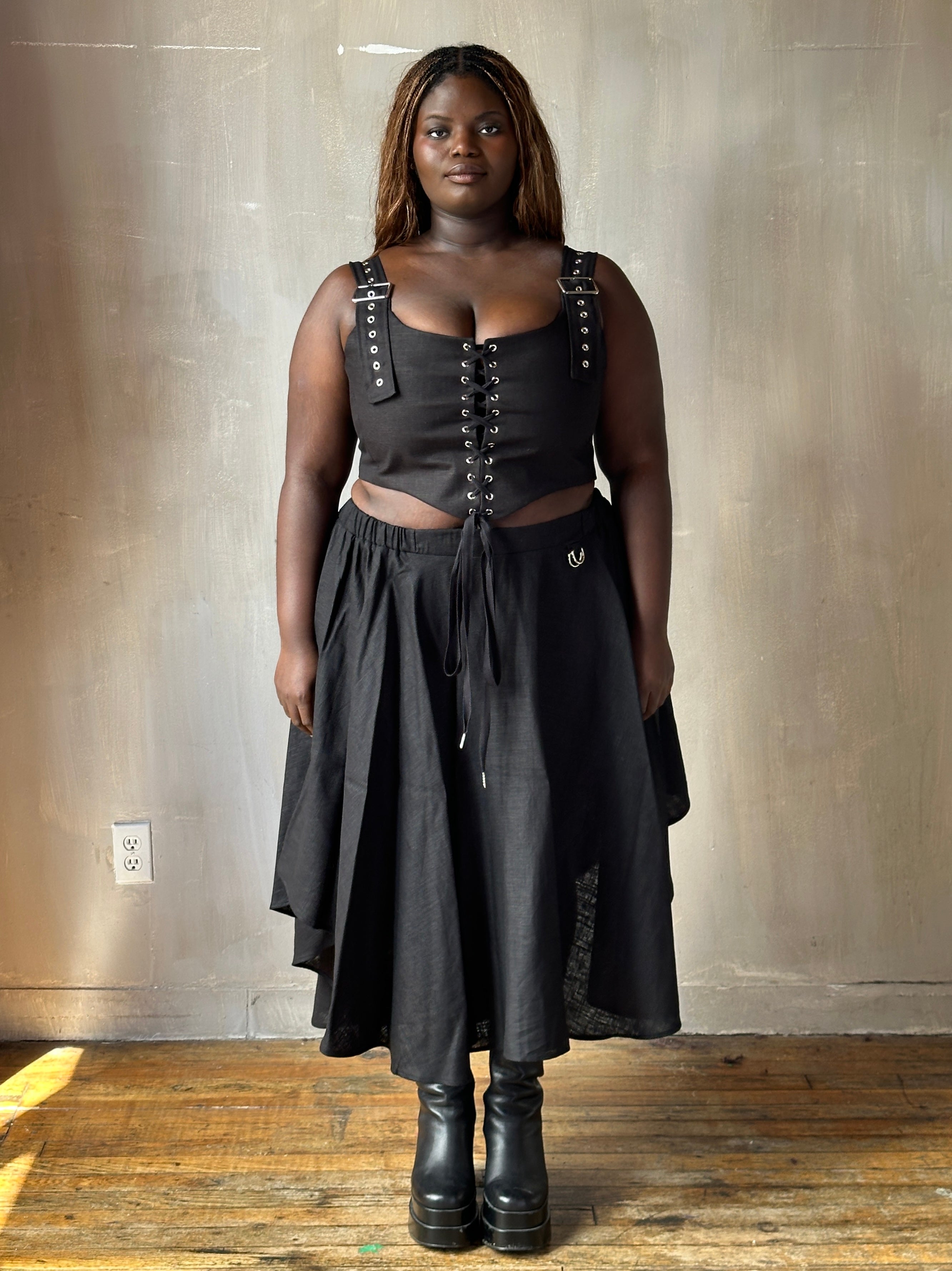 FW25: Buckle Corset Vest