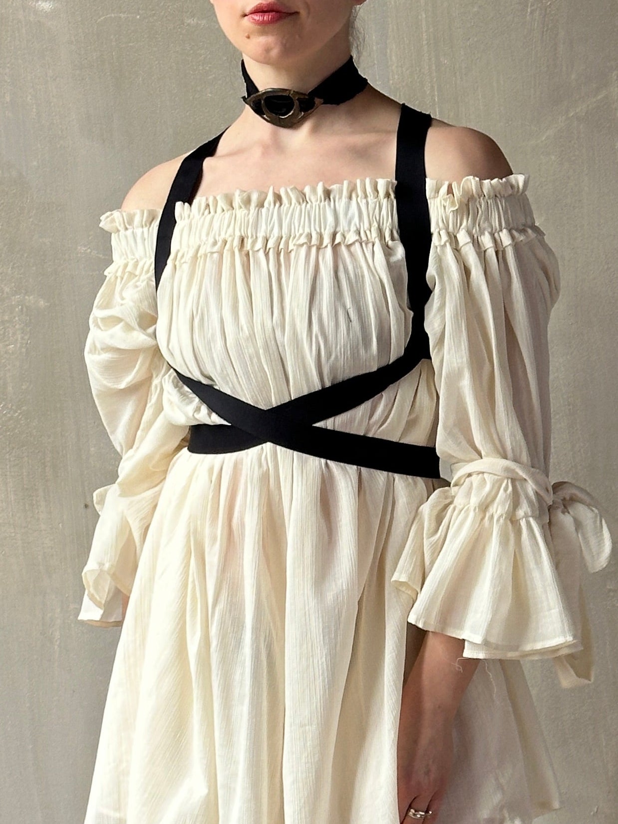 Spring '26: Reversible Crossover Harness in Cotton Sateen Elastic (Pre-Order)