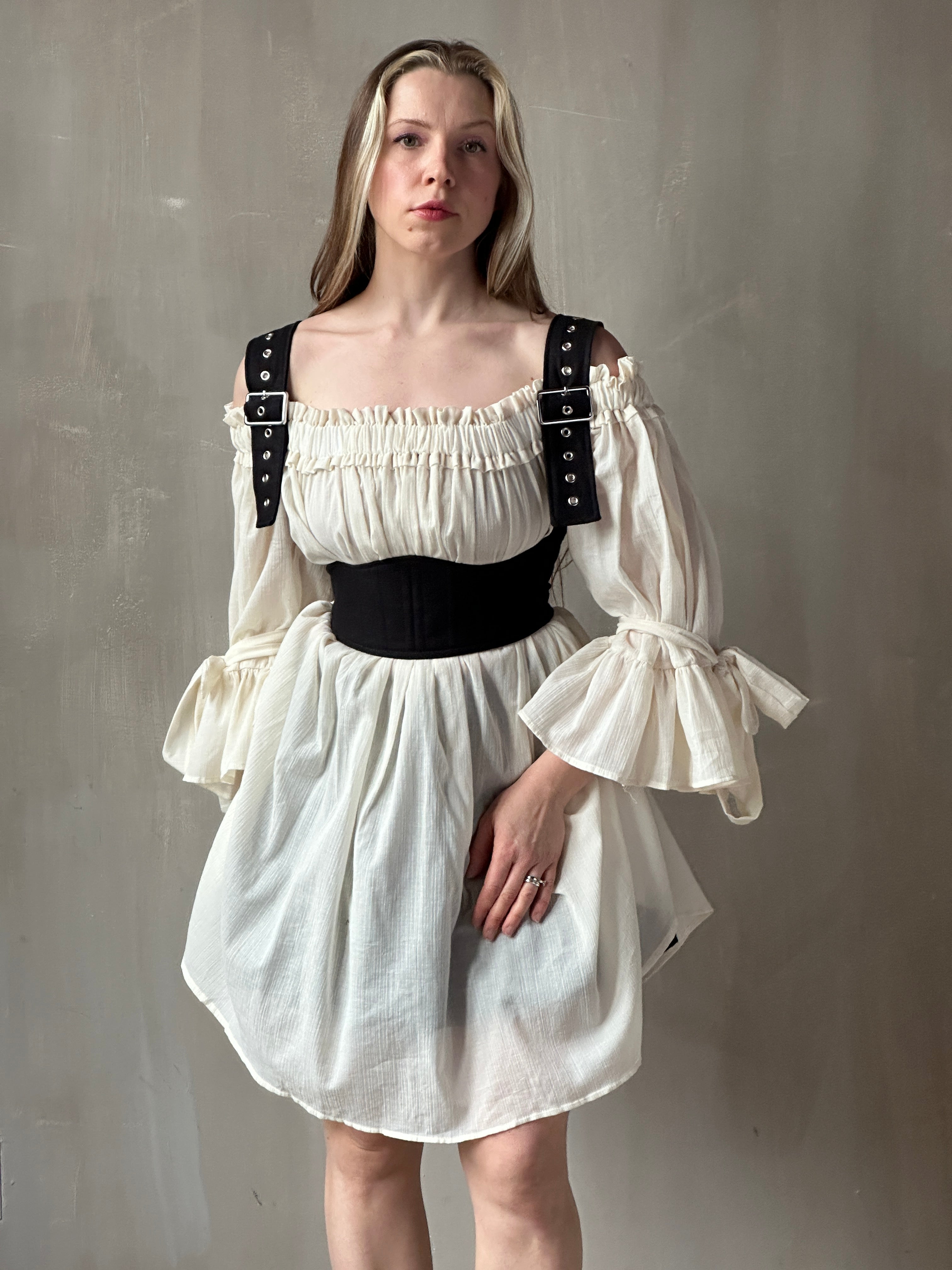 Spring '26: Paperbag Tunic in Parchment Cotton Voile (Pre-Order)