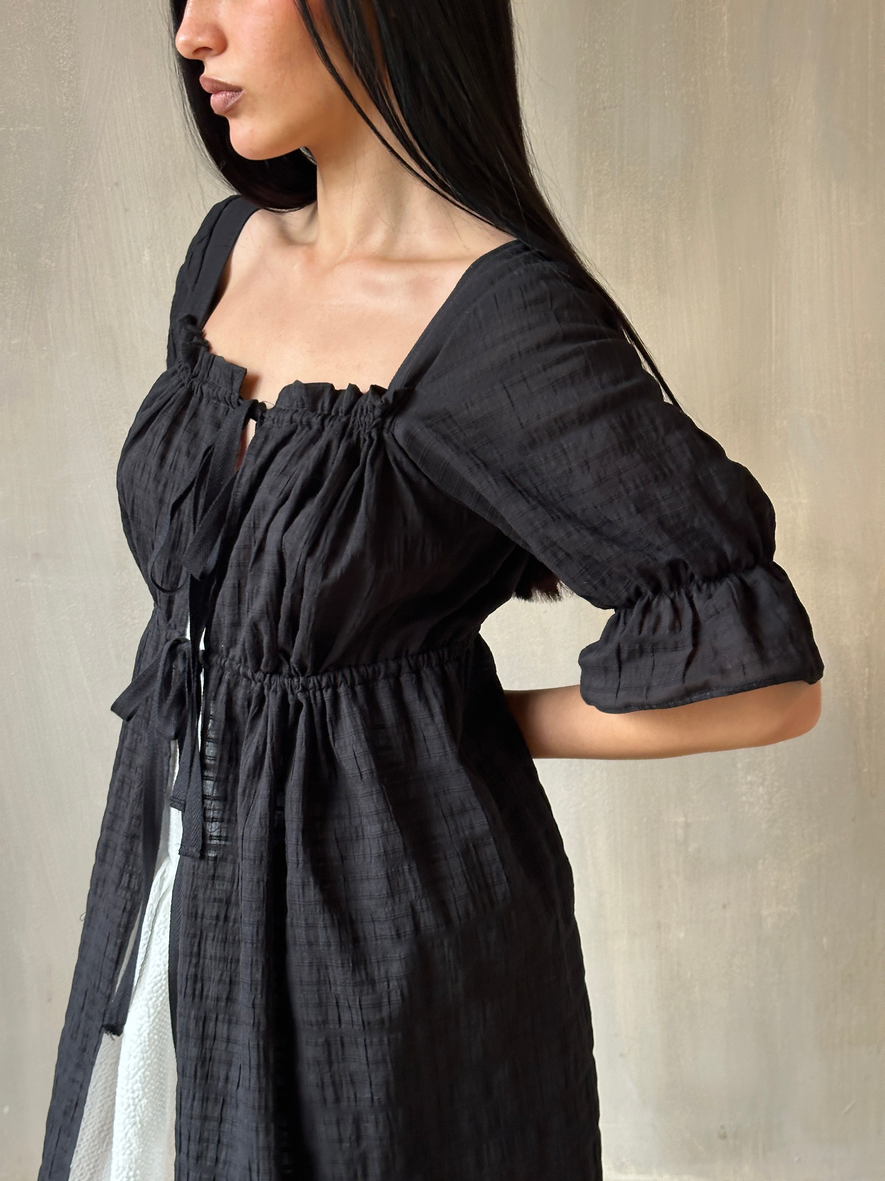 Spring '25: Chemise de la Reine Duster in Black (Pre-Order, Limited Edition)