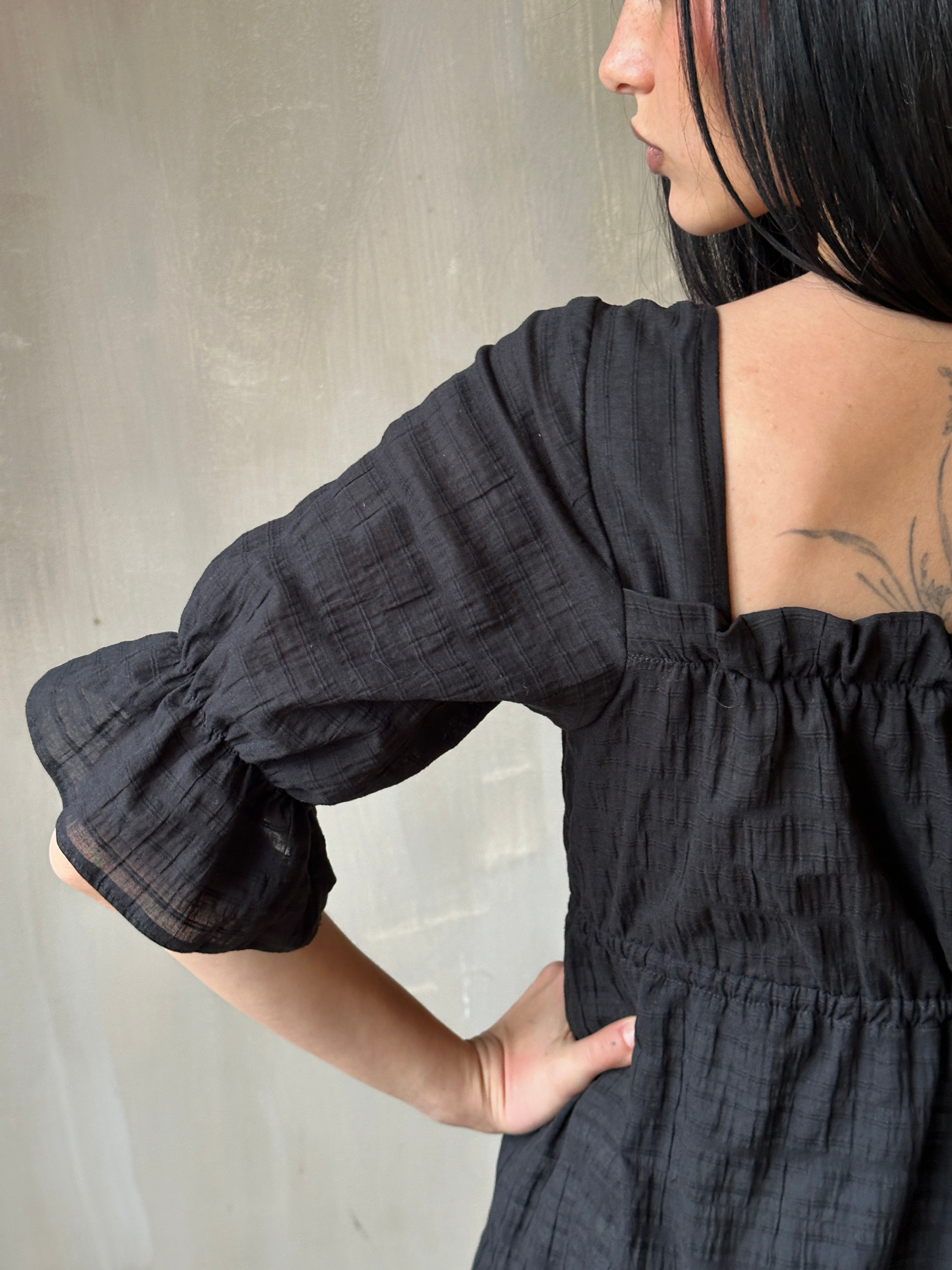 Spring '25: Chemise de la Reine Duster in Black (Pre-Order, Limited Edition)