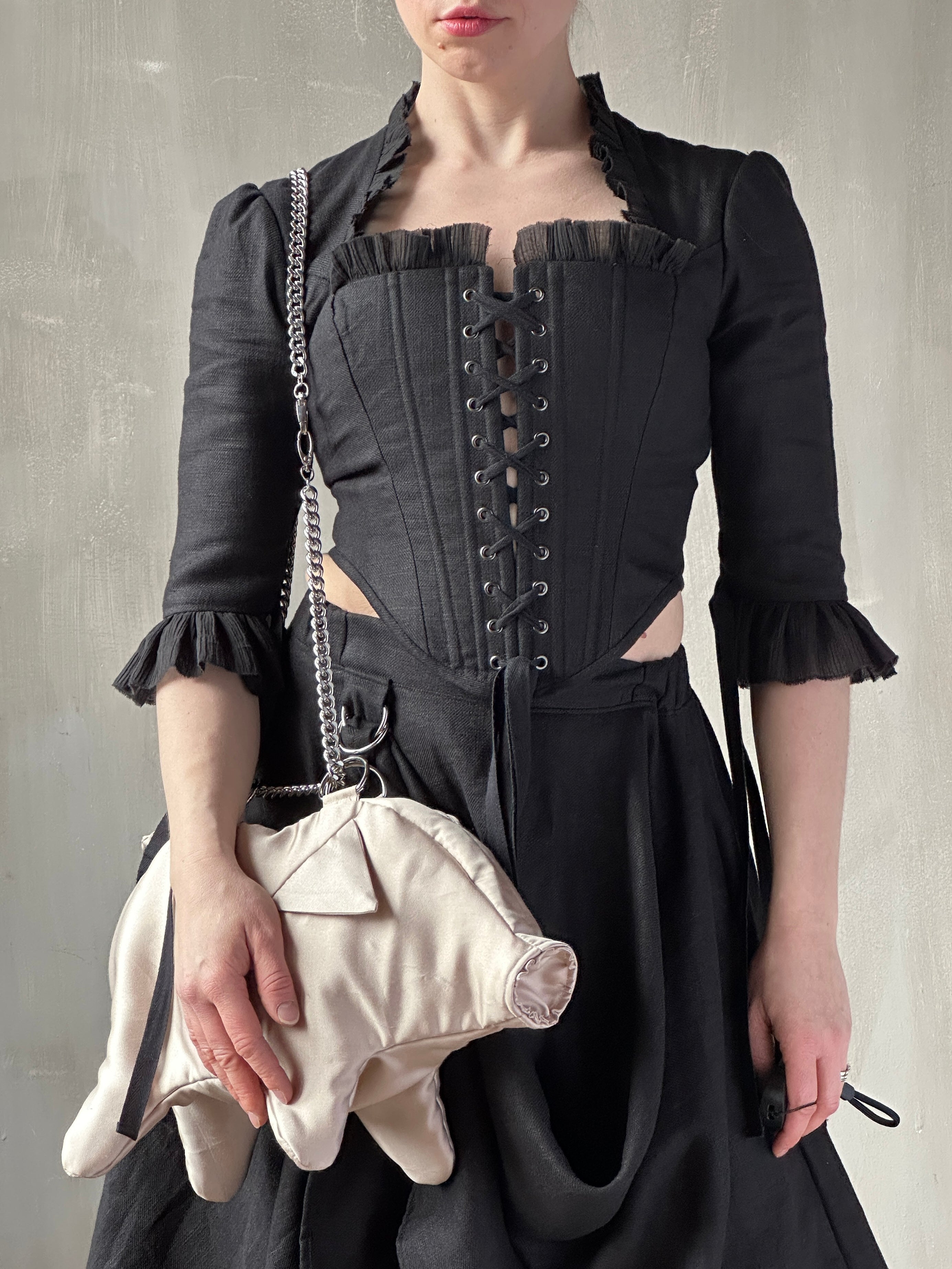 Spring '26: "Peggy" the Plush Pig Purse in Champagne Silk (Pre-Order)