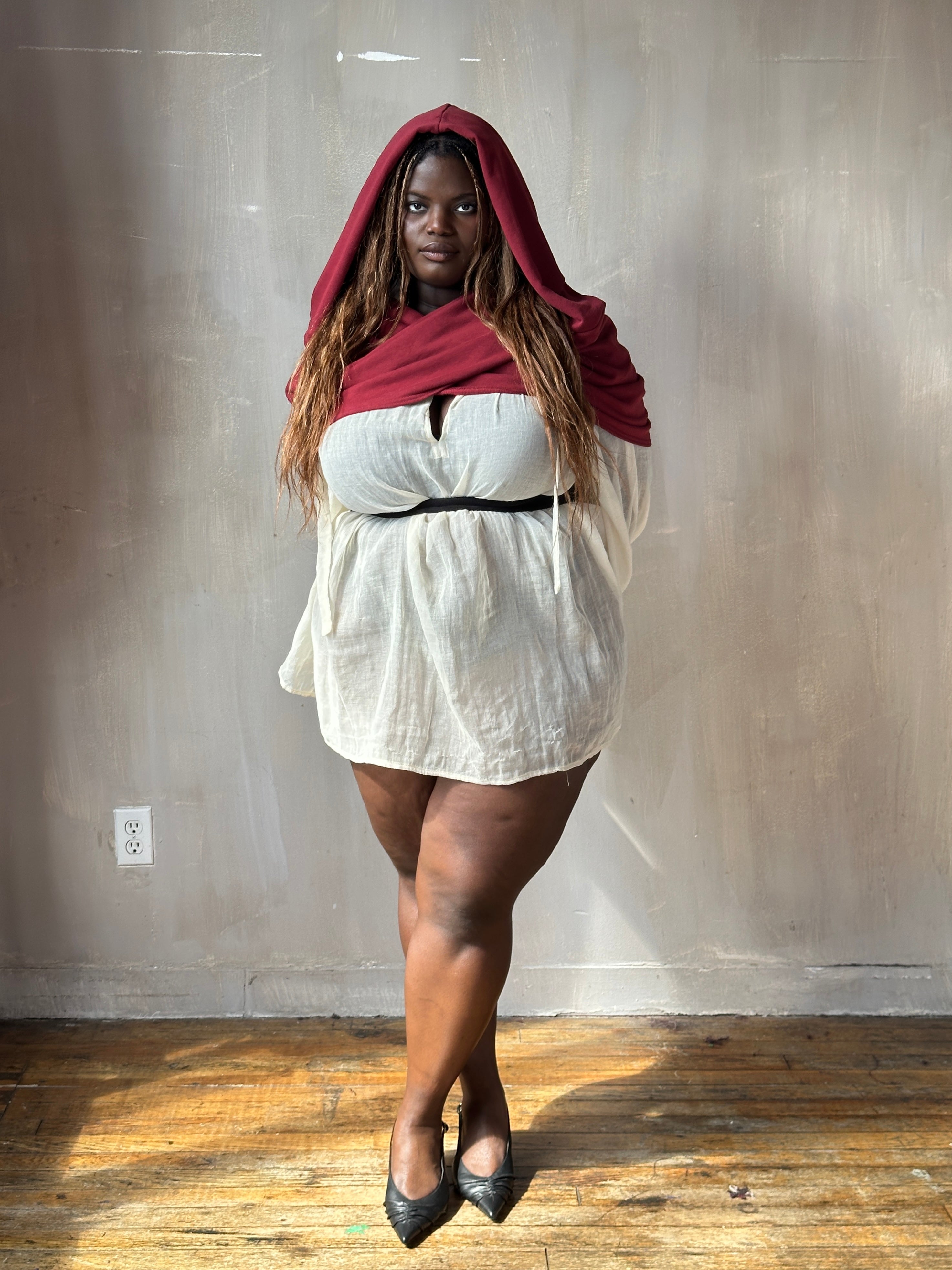 FW25: Mythic Cowl in Oxblood Organic Fleece (Pre-Order)
