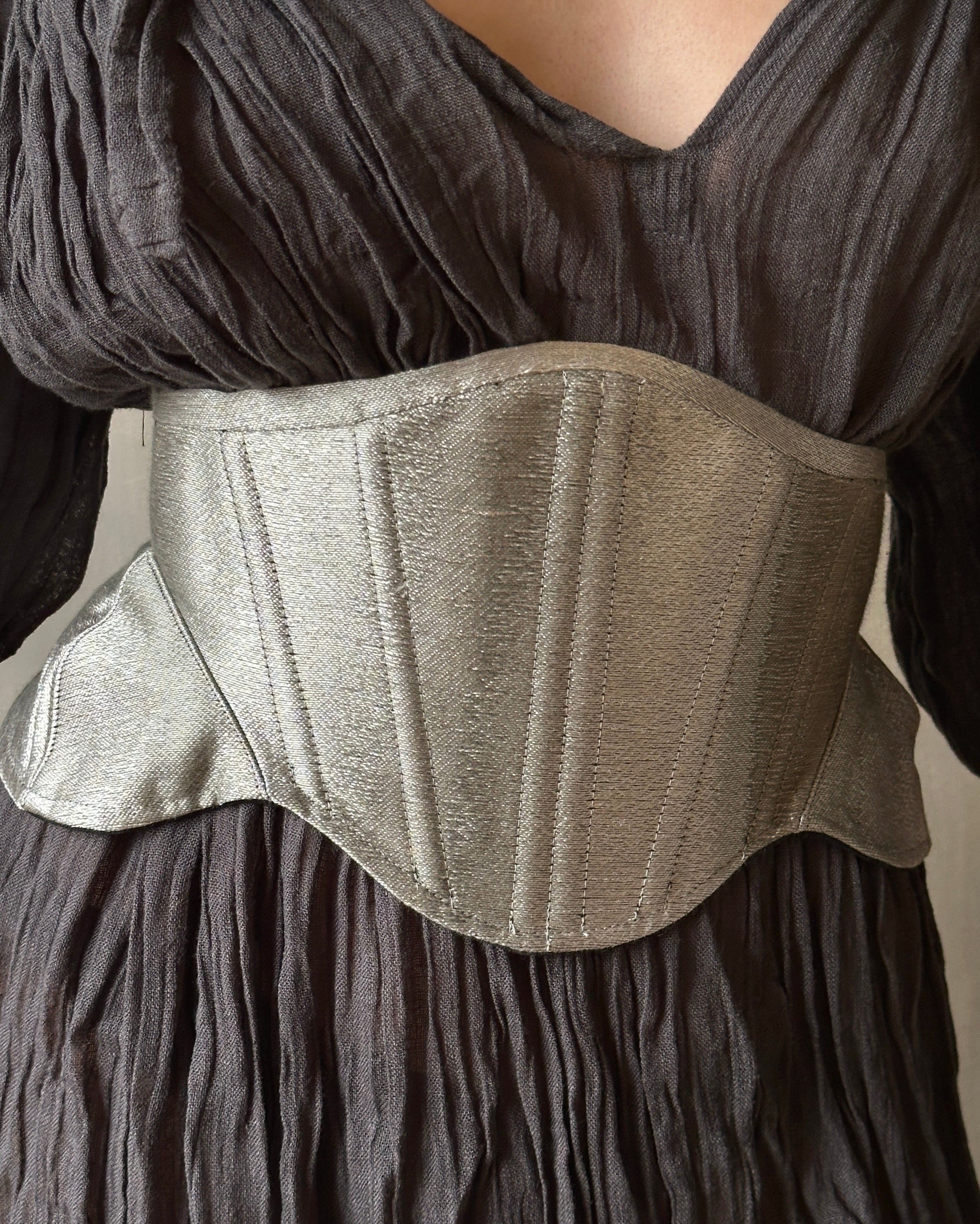 Spring '25: Contour Corset Belt in Silver (Pre-Order)