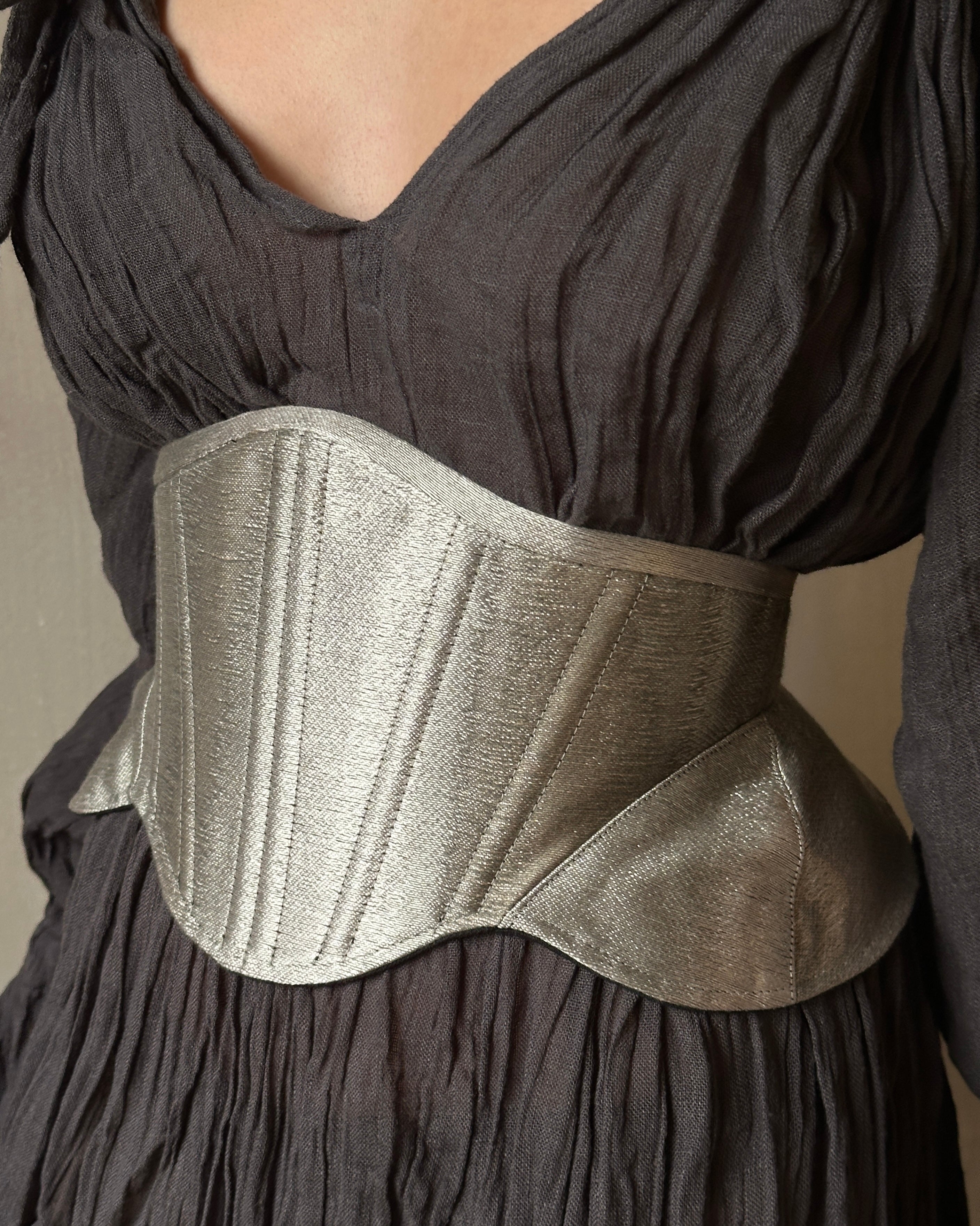 Spring '25: Contour Corset Belt in Silver (Pre-Order)