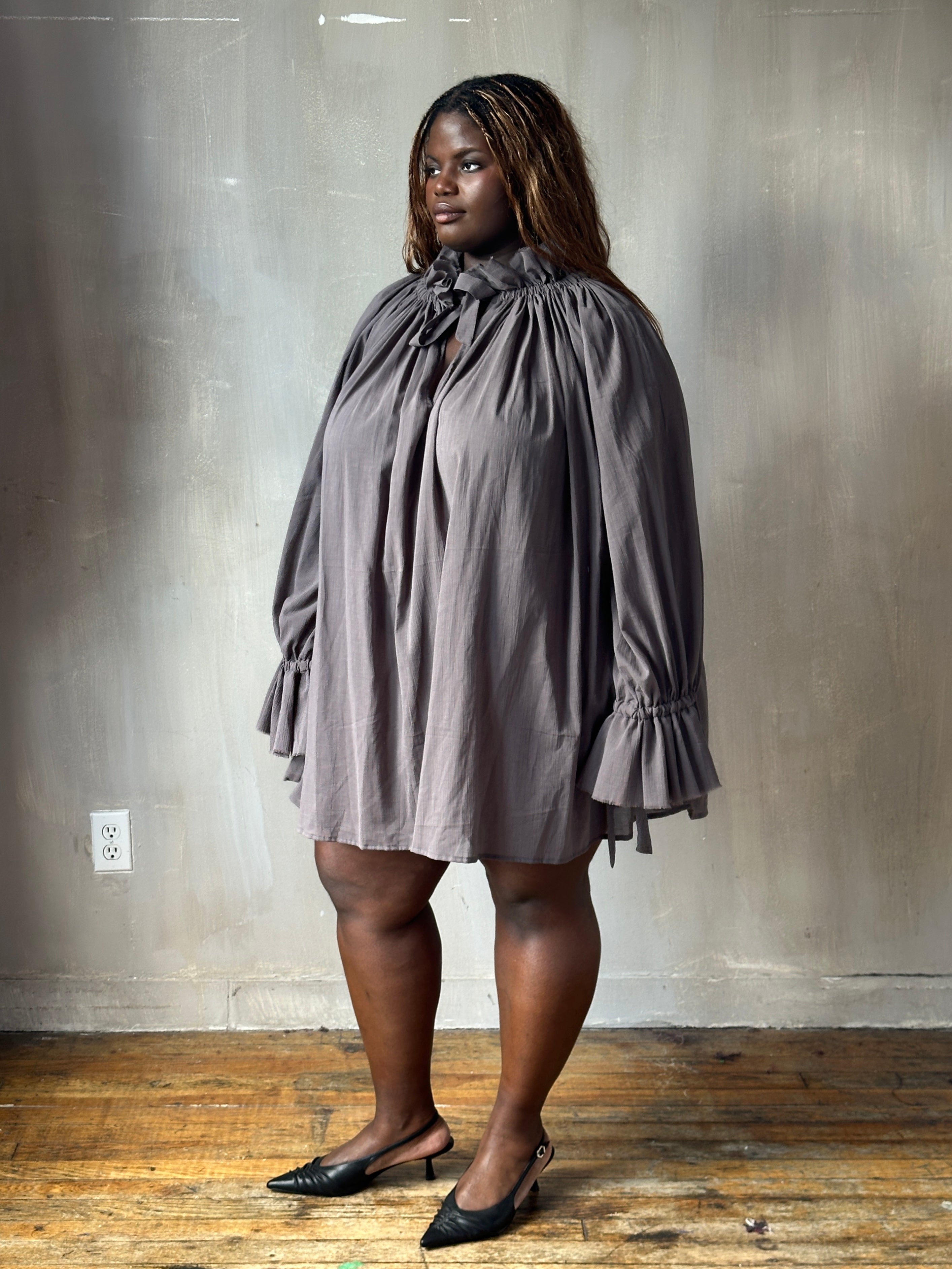 FW25: Alchemist Chemise in Lavender Ash Cotton Voile (Pre-Order)