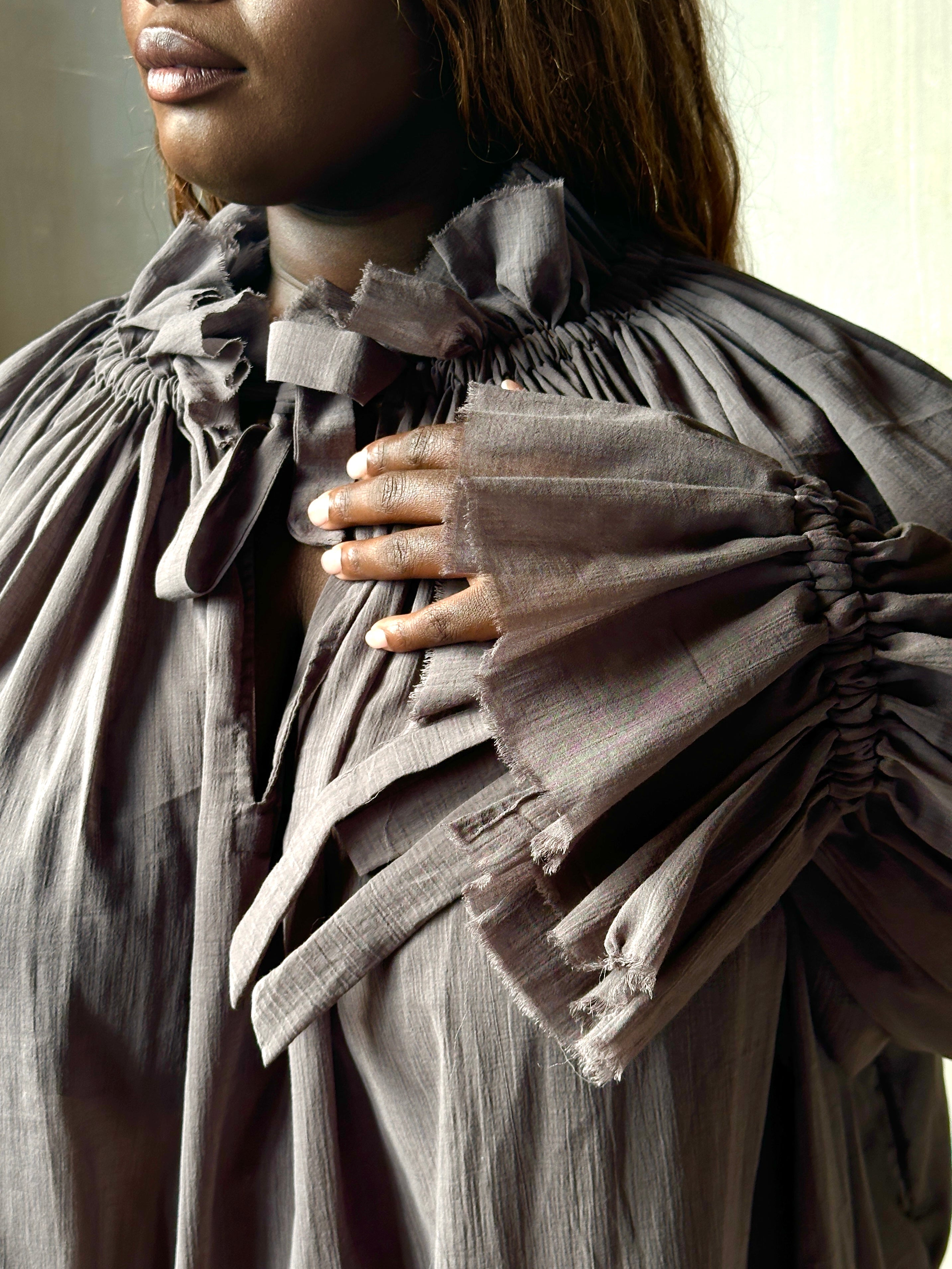 FW25: Alchemist Chemise in Lavender Ash Cotton Voile (Pre-Order)