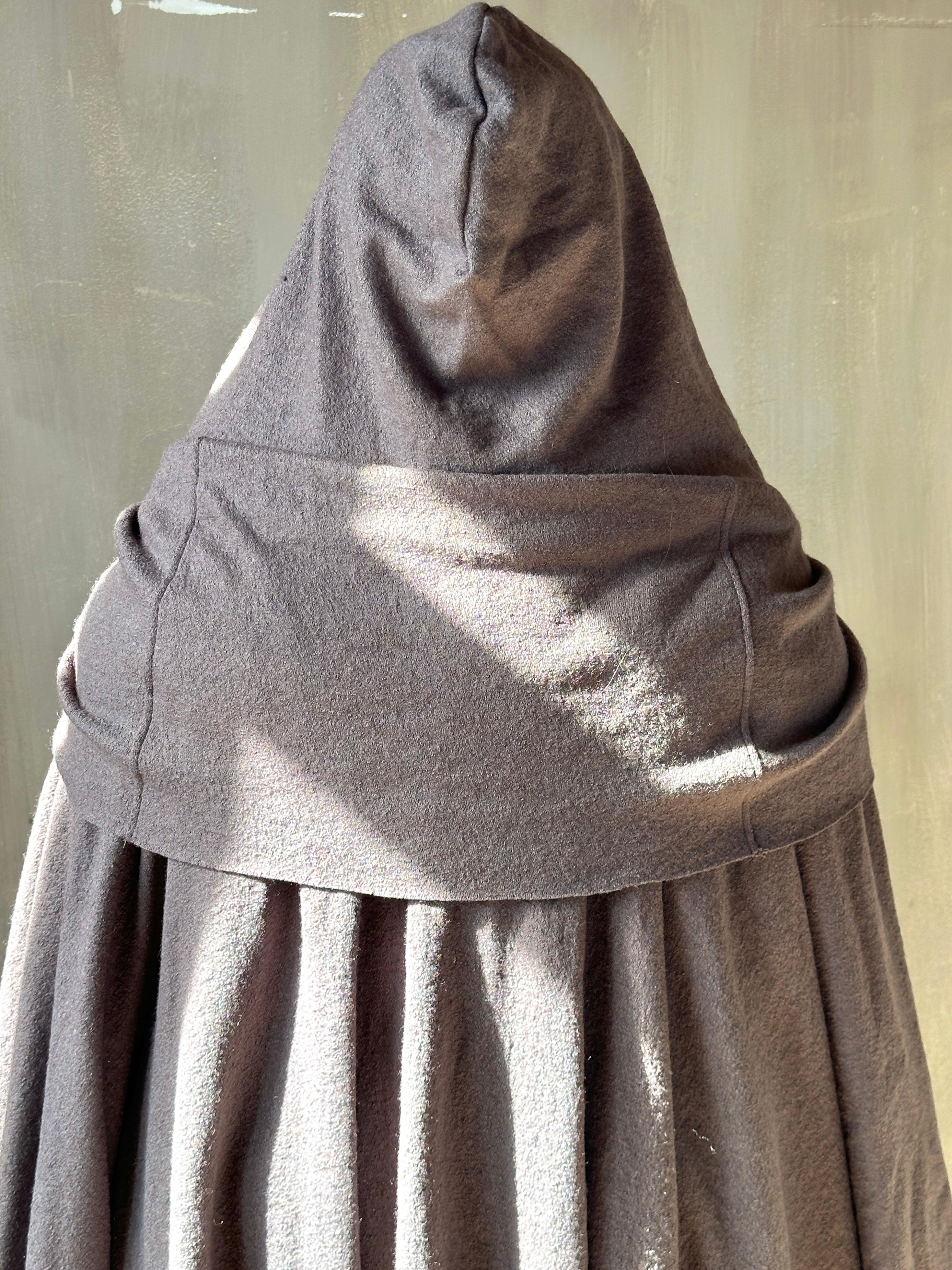 FW25: Mythic Cape Boiled Wool in Lavender Smoke (Pre-Order)
