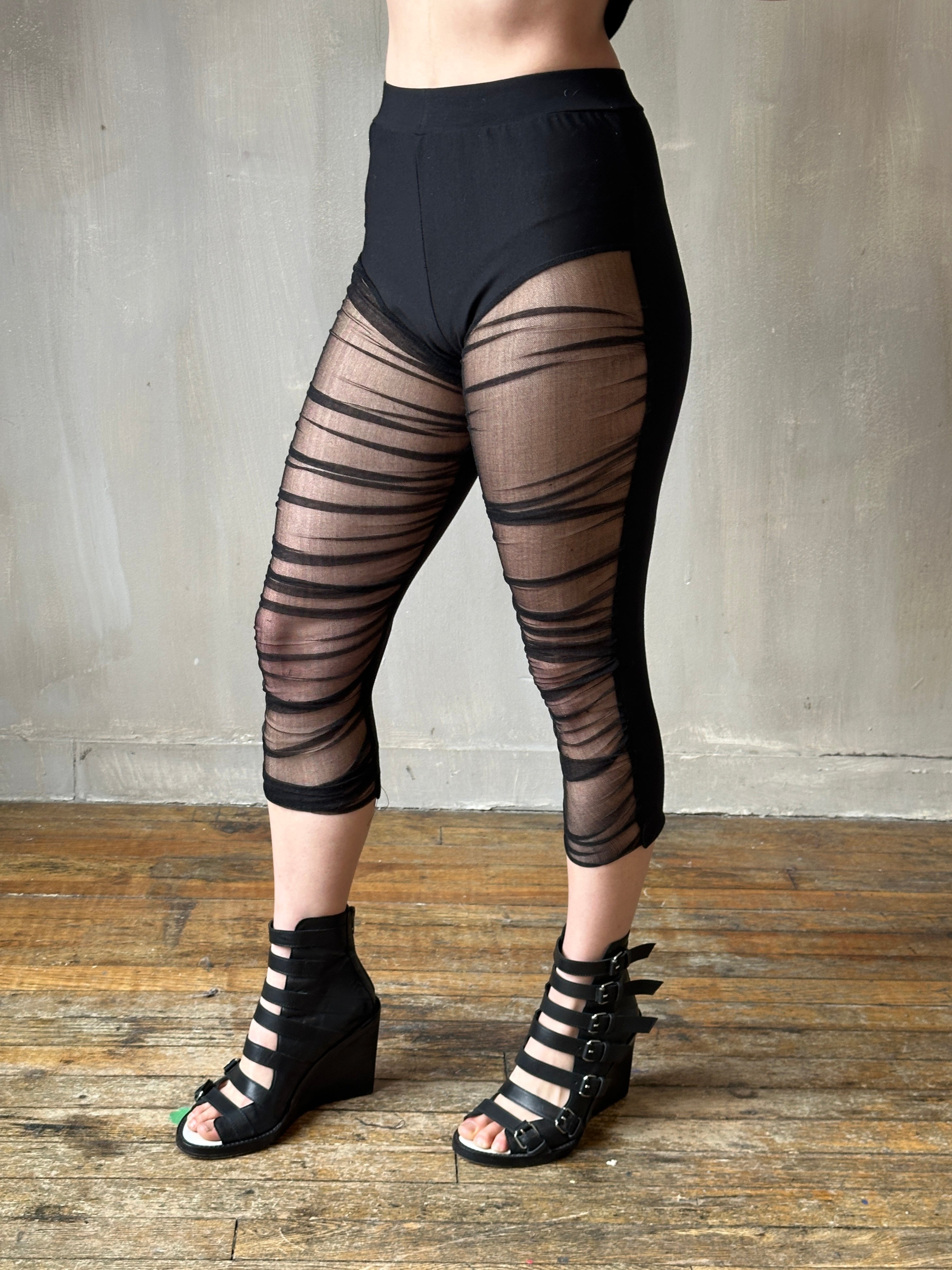 Spring '25:  Chaos-Gathered Capri Leggings (Pre-order)