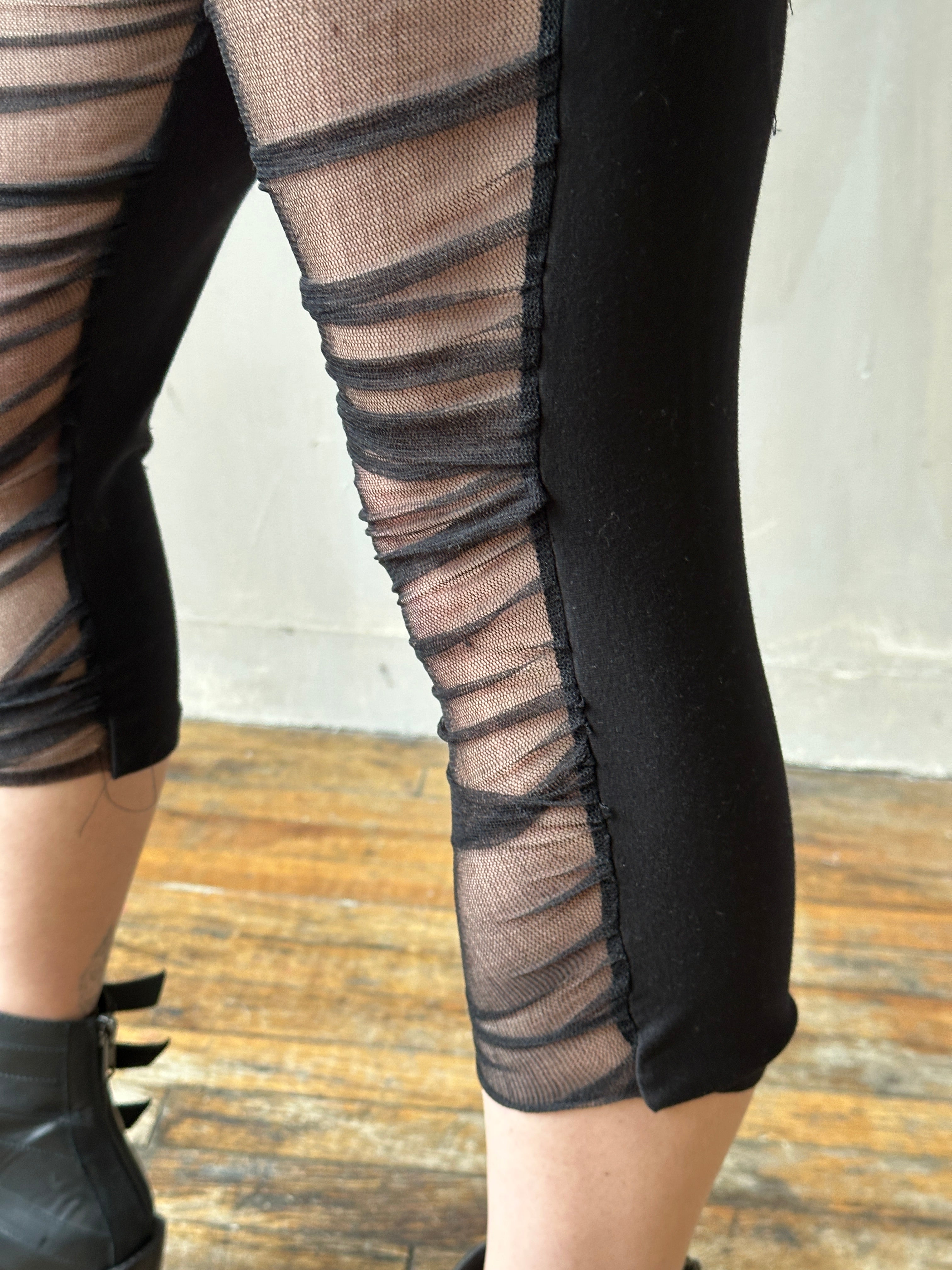 Spring '25:  Chaos-Gathered Capri Leggings (Pre-order)