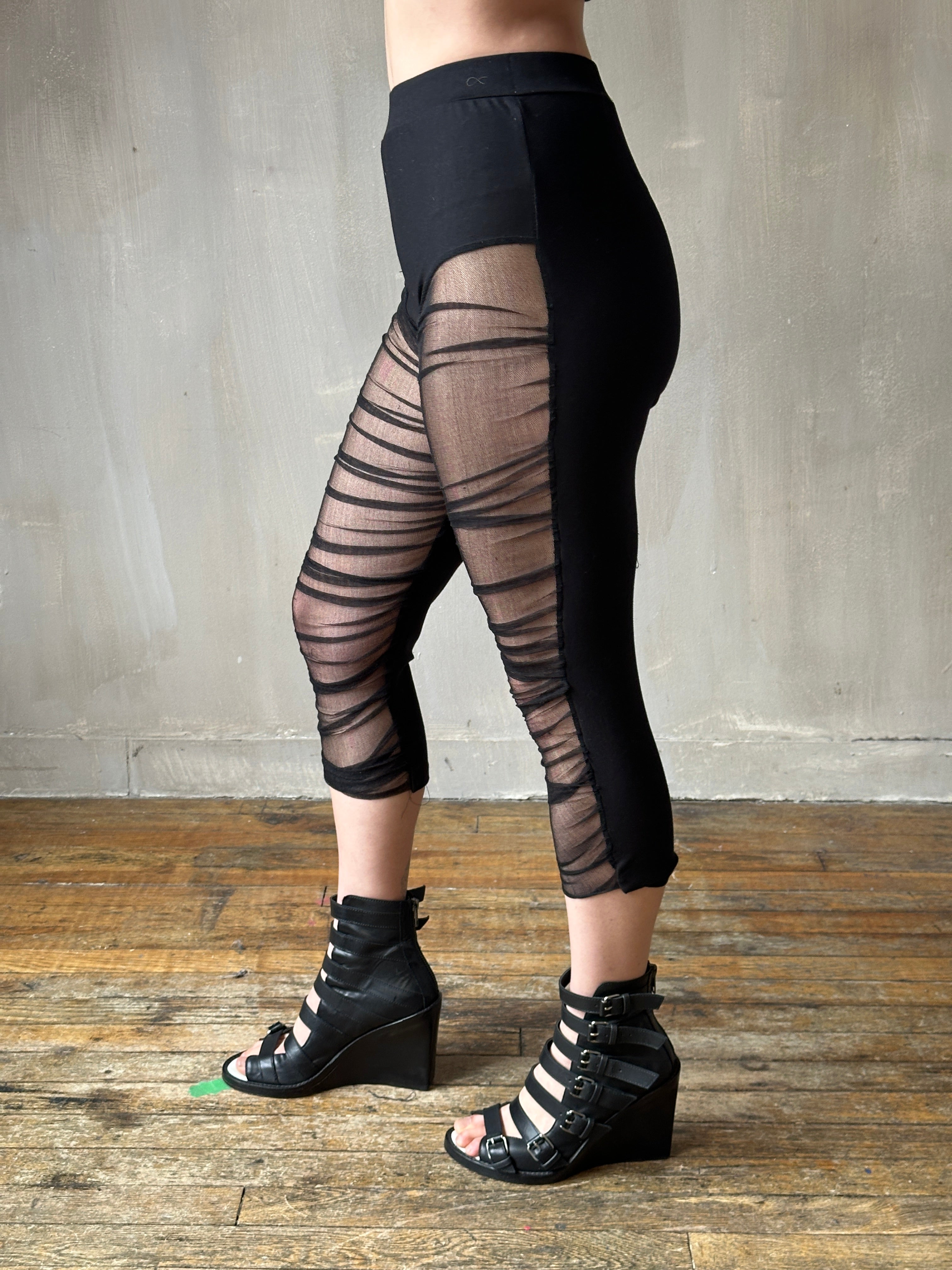 Spring '25:  Chaos-Gathered Capri Leggings (Pre-order)
