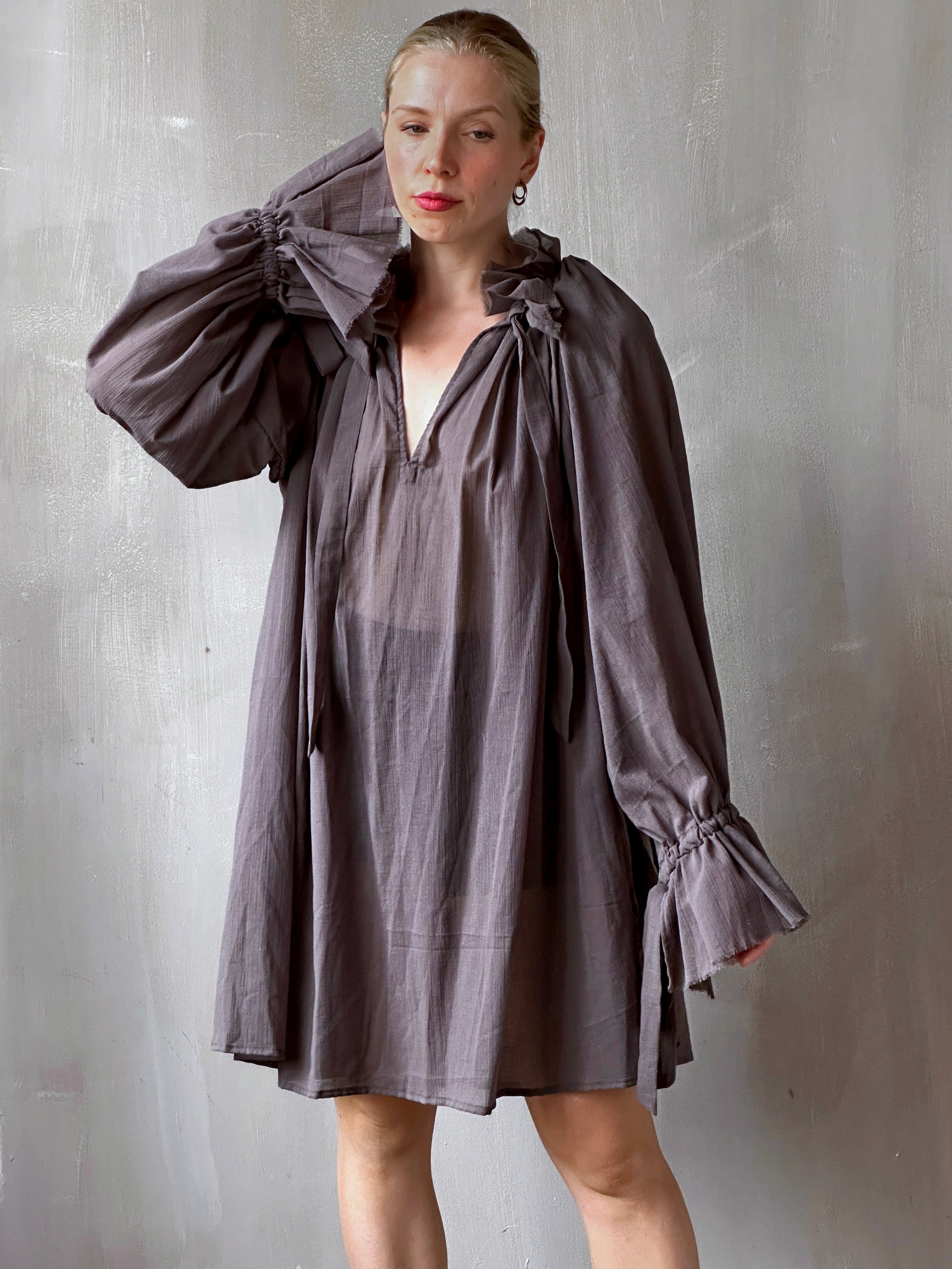 FW25: Alchemist Chemise in Lavender Ash Cotton Voile (Pre-Order)