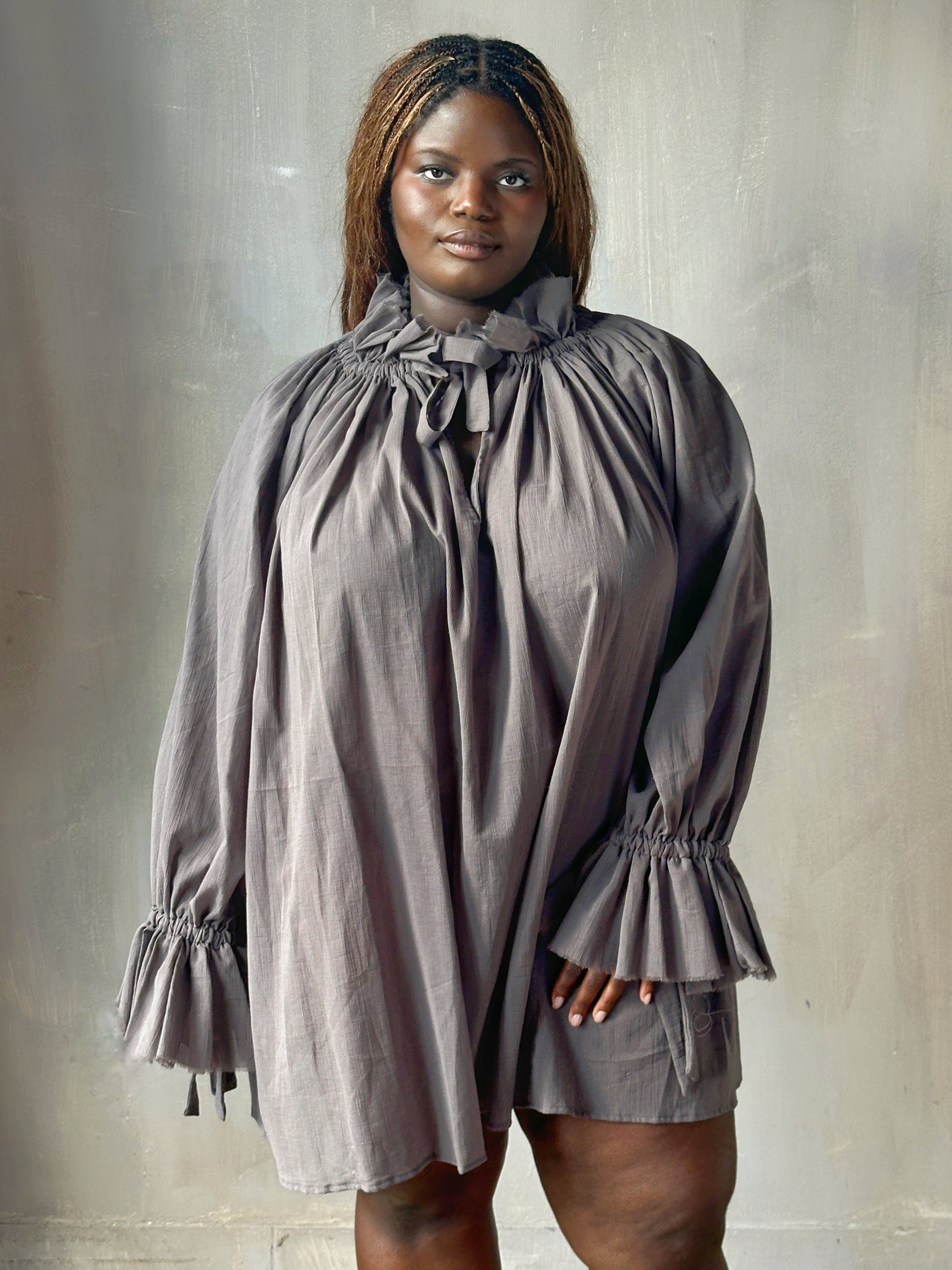 FW25: Alchemist Chemise in Lavender Ash Cotton Voile (Pre-Order)