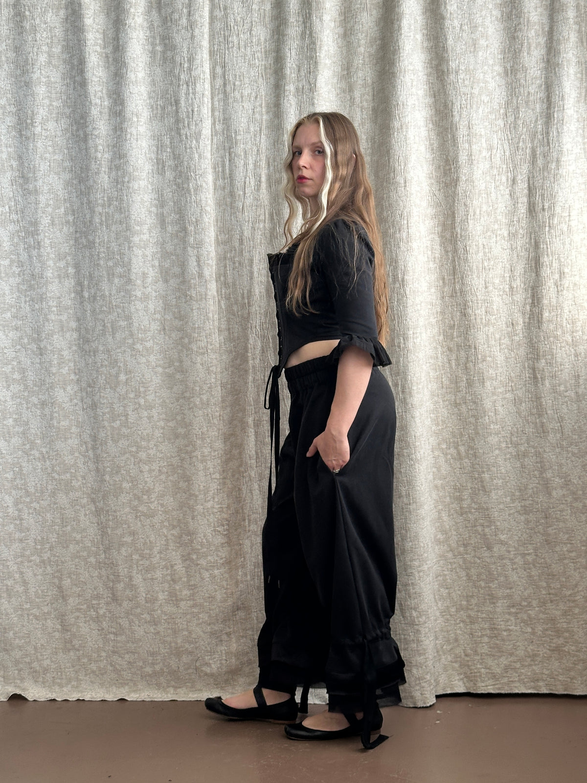 FW'26: Pastorale Bodice in Black Twill (Pre-Order)