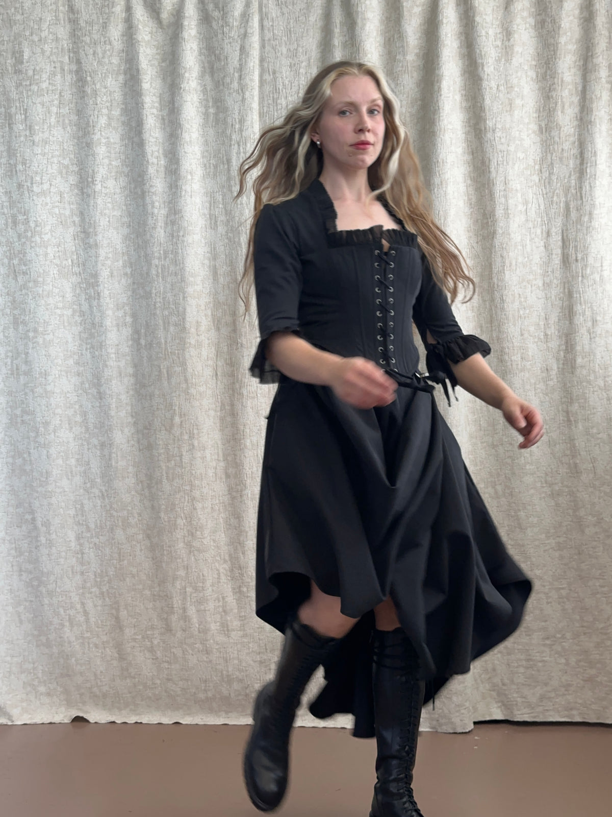 FW'26: Pastorale Bodice in Black Twill (Pre-Order)