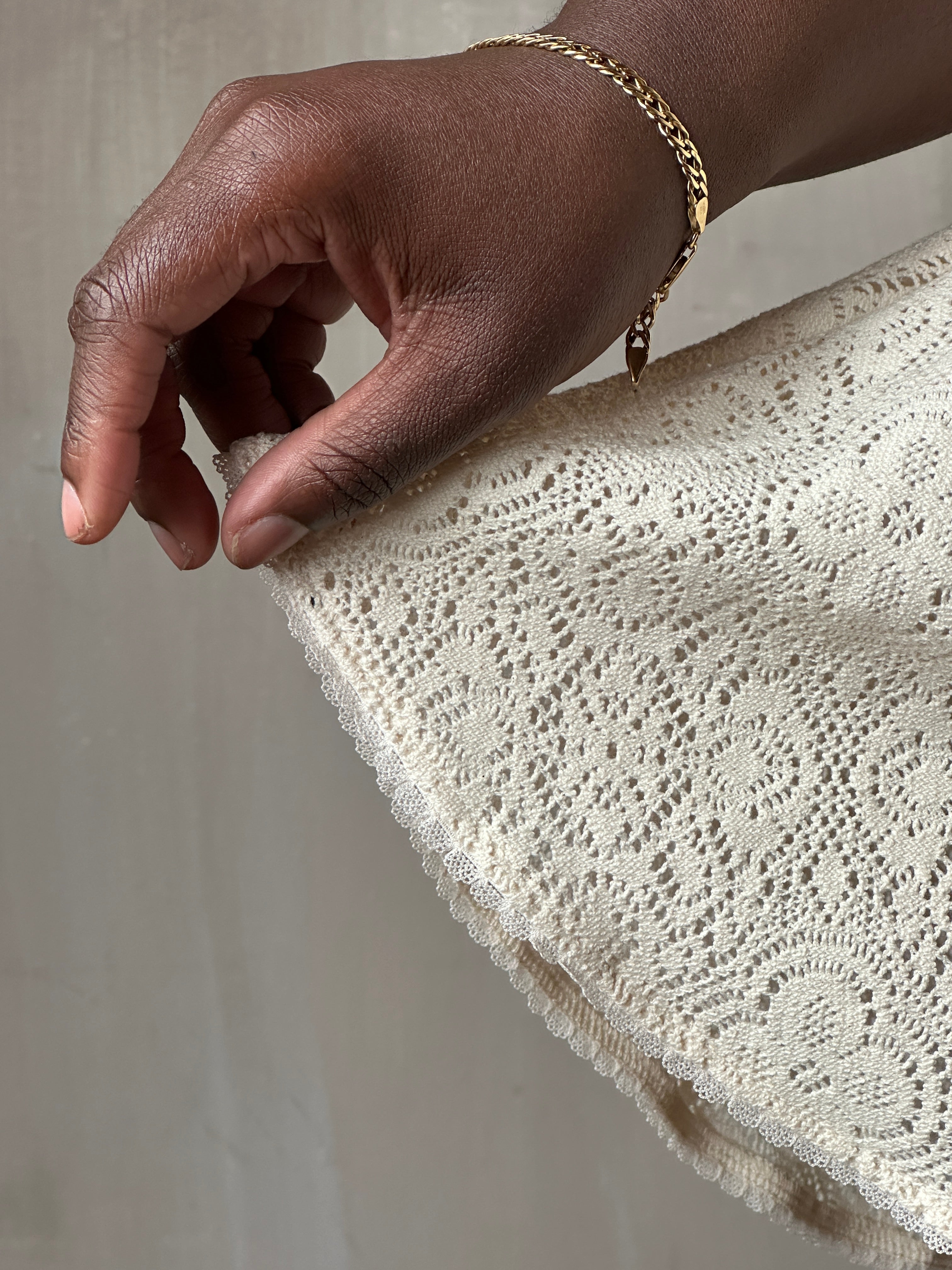 Spring '26: "Laura" Mini Dress in Ivory Cotton Lace (Pre-Order)