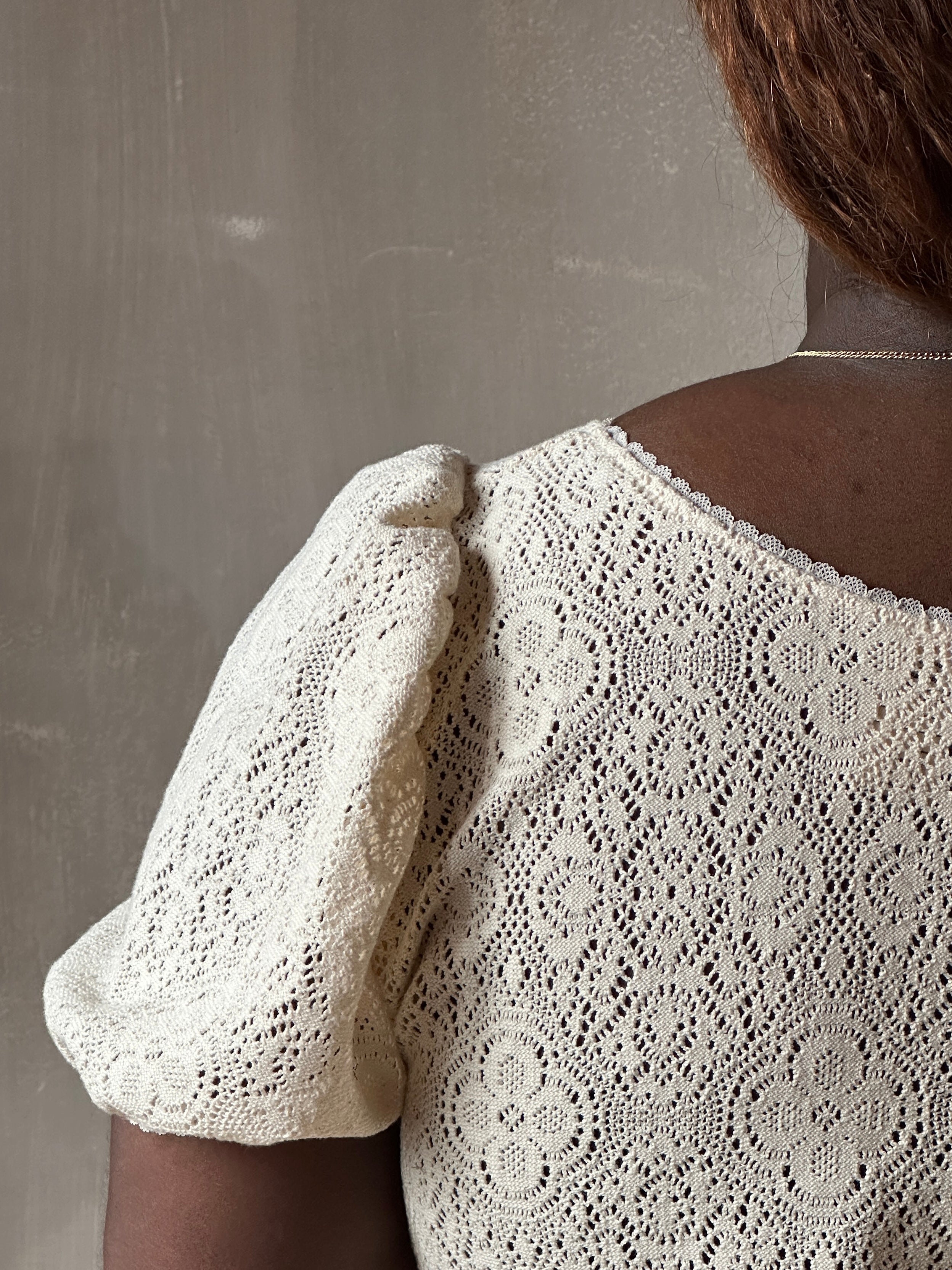 Spring '26: "Laura" Mini Dress in Ivory Cotton Lace (Pre-Order)