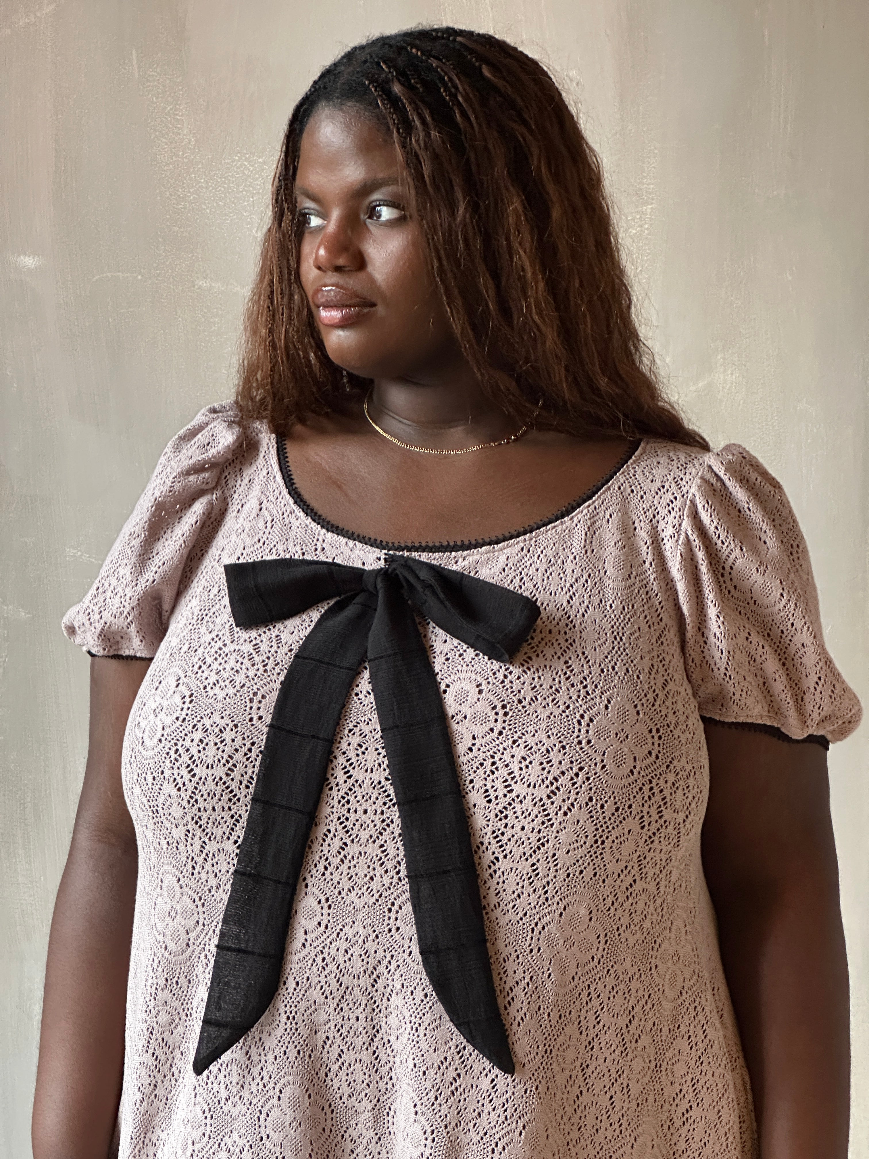 Spring '26: "Laura" Mini Dress in Dusty Mauve Cotton Lace (Pre-Order) Spring '26: "Laura" Mini Dress in Dusty Mauve Cotton Lace (Pre-Order)