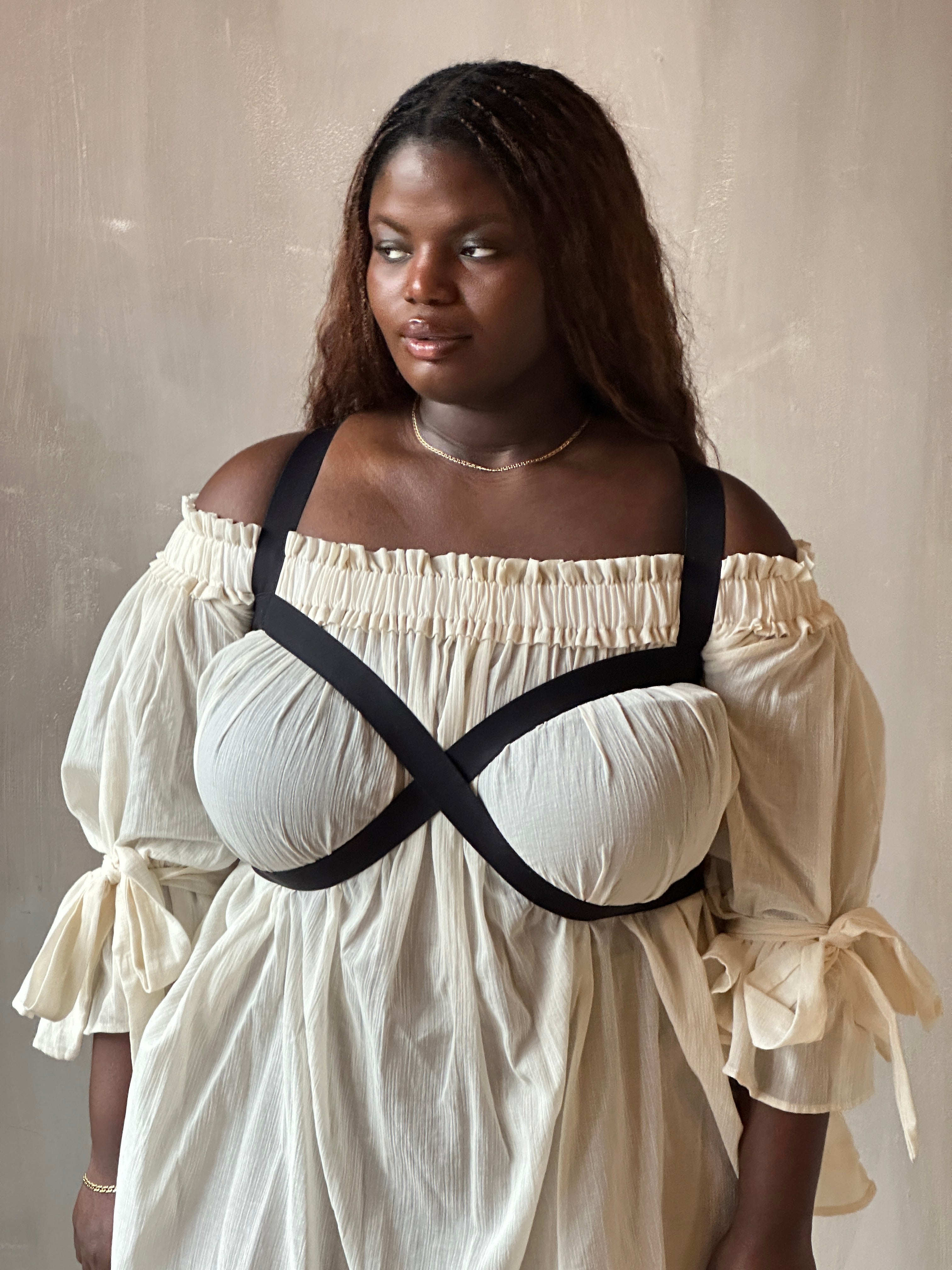 Spring '26: Reversible Crossover Harness in Cotton Sateen Elastic (Pre-Order)