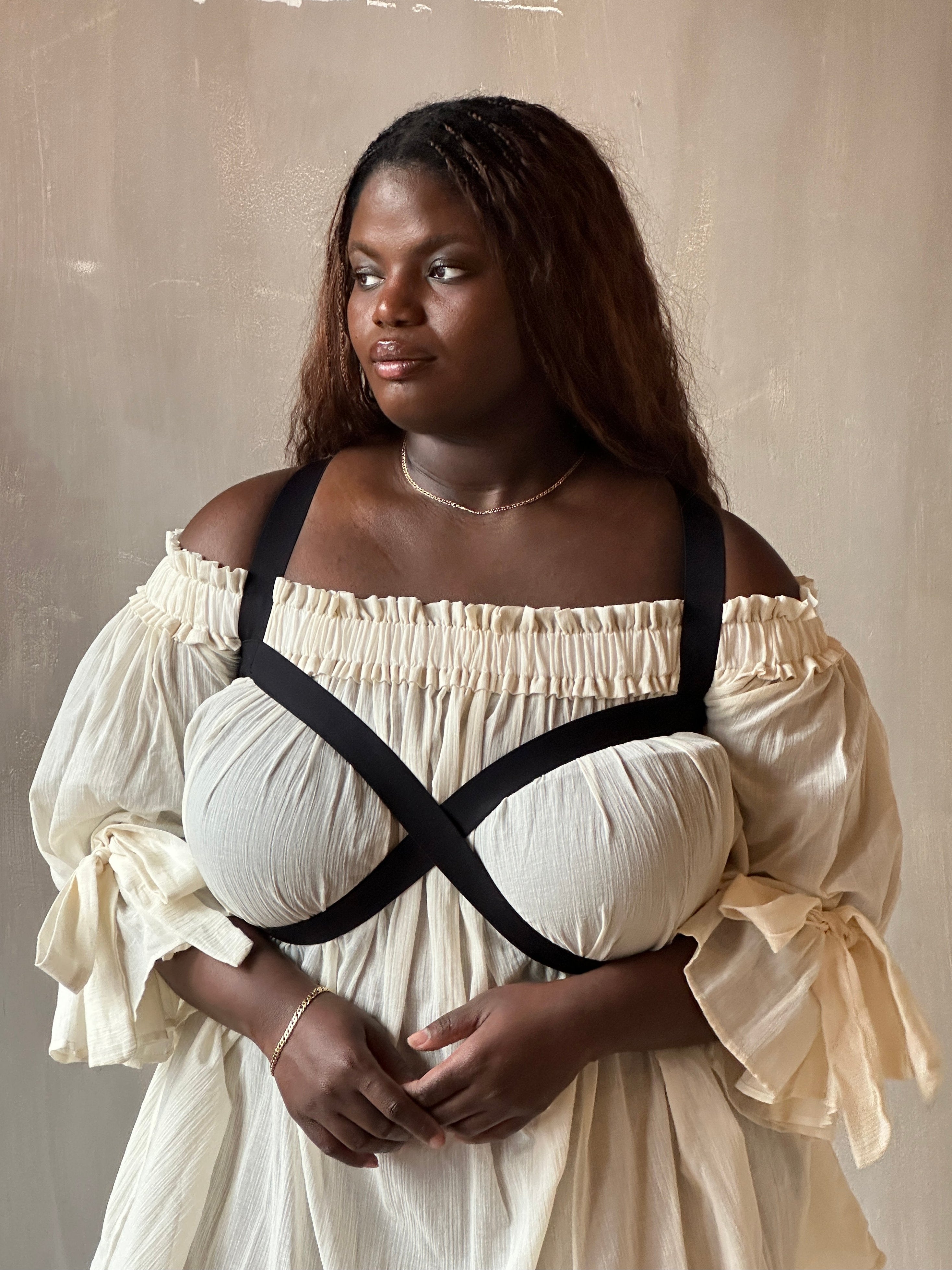 Spring '26: Reversible Crossover Harness in Cotton Sateen Elastic (Pre-Order)