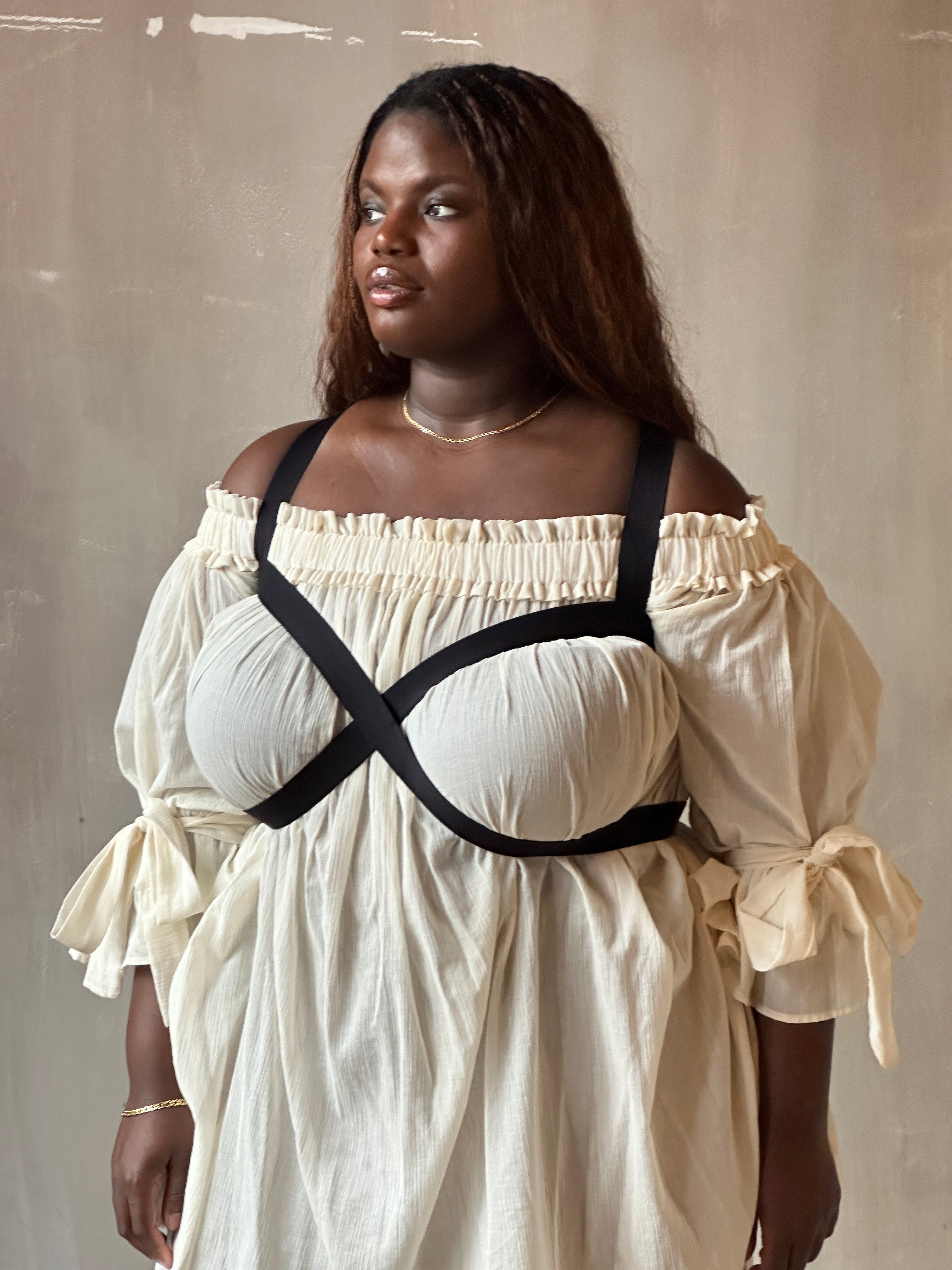 Spring '26: Reversible Crossover Harness in Cotton Sateen Elastic (Pre-Order)